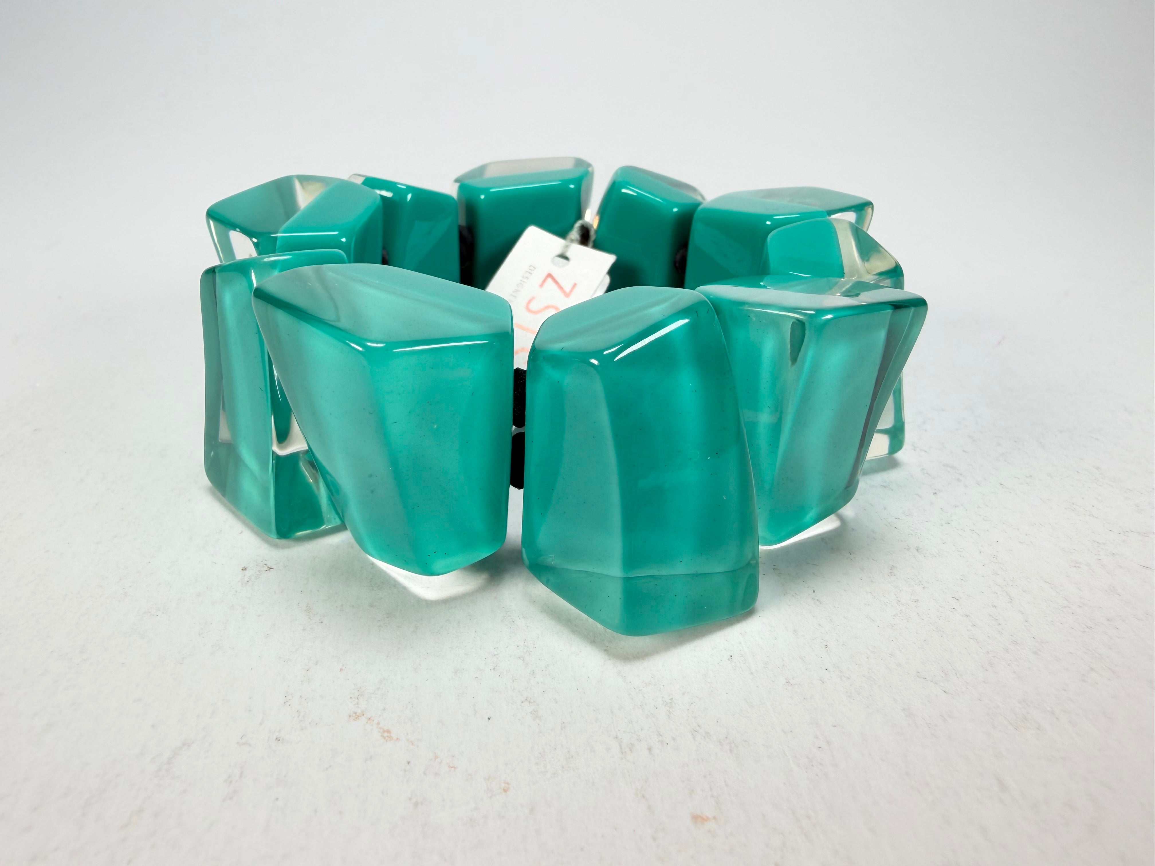 Zsiska - Emocion Turquoise Large Resin Bracelet ( 91503019268Q0M )