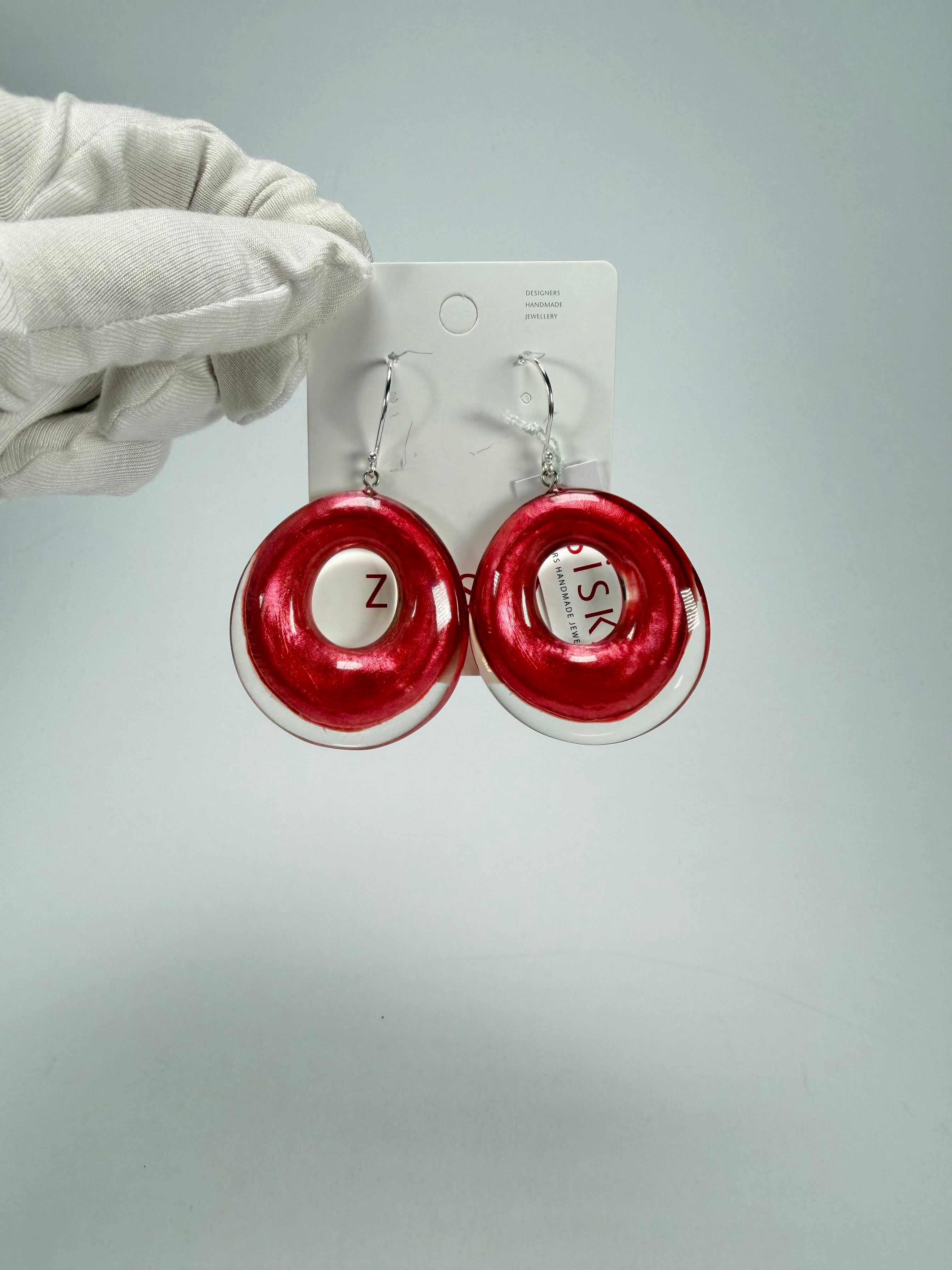 Zsiska - Luxus Pink Donut Resin Earrings ( 6350506PINKQ00 )