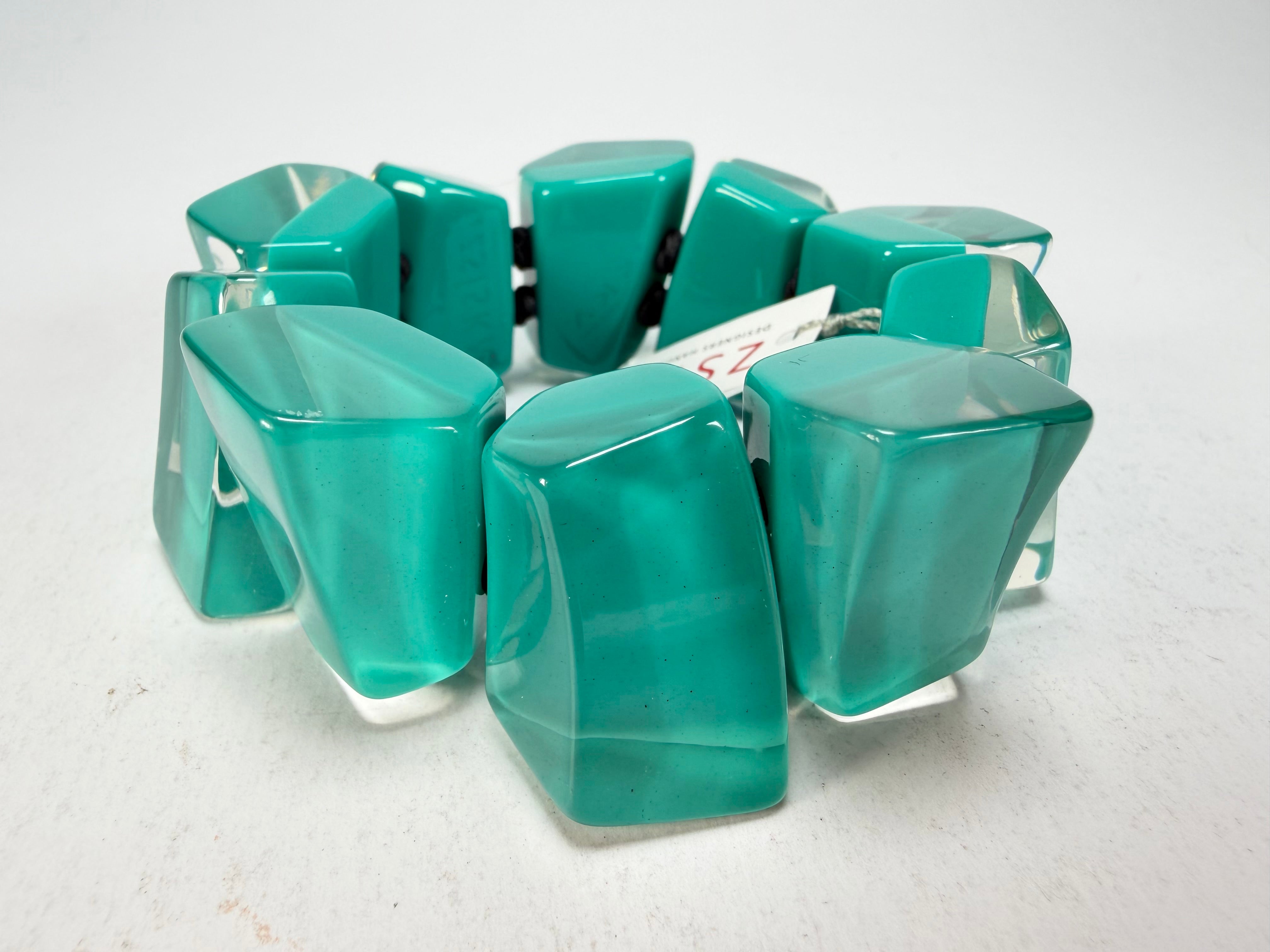 Zsiska - Emocion Turquoise Large Resin Bracelet ( 91503019268Q0M )