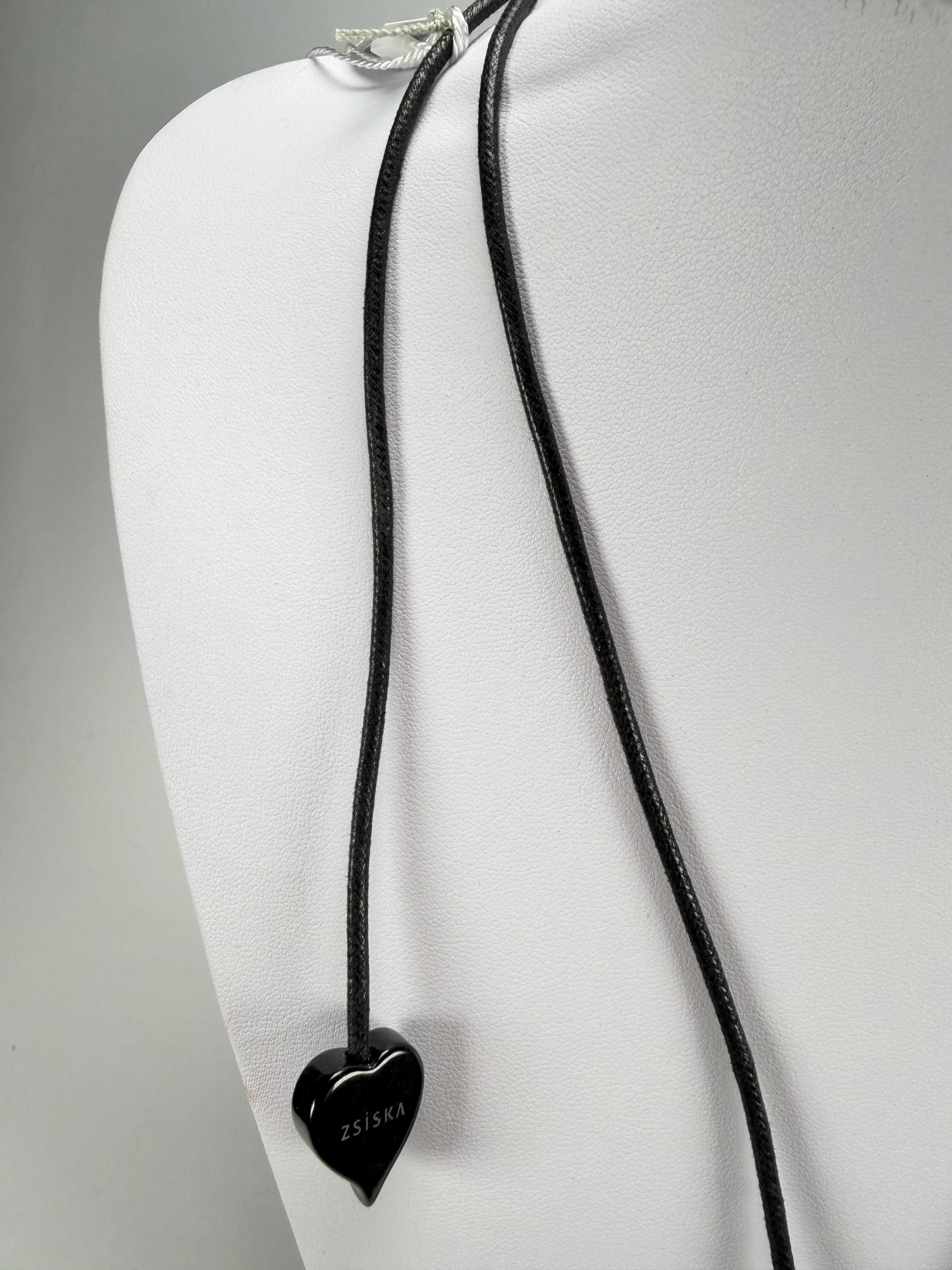 Zsiska - Colourful Statement Hot Pink Donut Pendant Resin Necklace ( 40102249017Q00 )