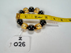 Zsiska - Radiance Gold & Black Large Resin Bracelet ( 8000301GF01Q0L )