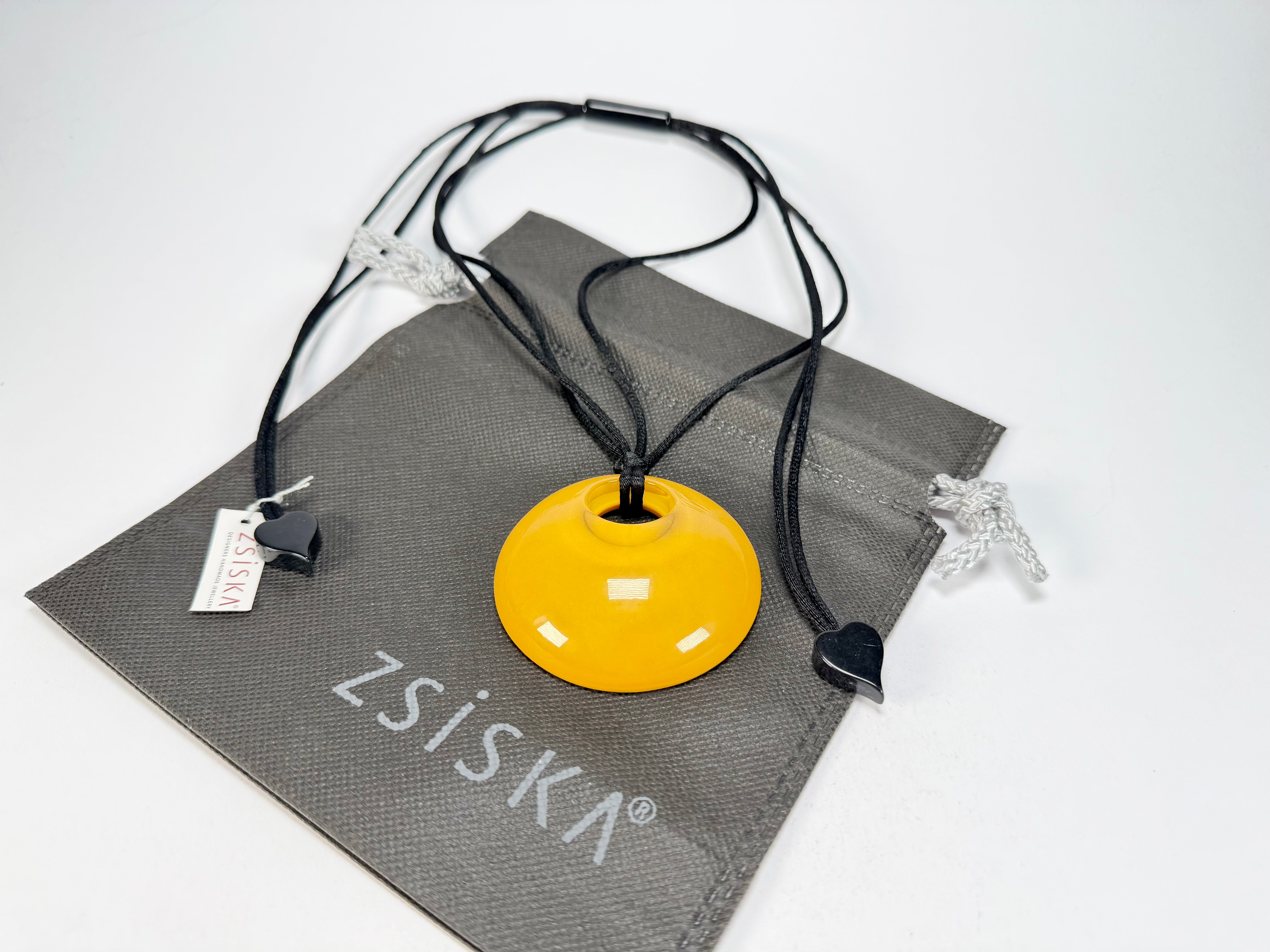 Zsiska - Colourful Statement "Pendant" Yellow Resin Necklace ( 40102049214Q00 )