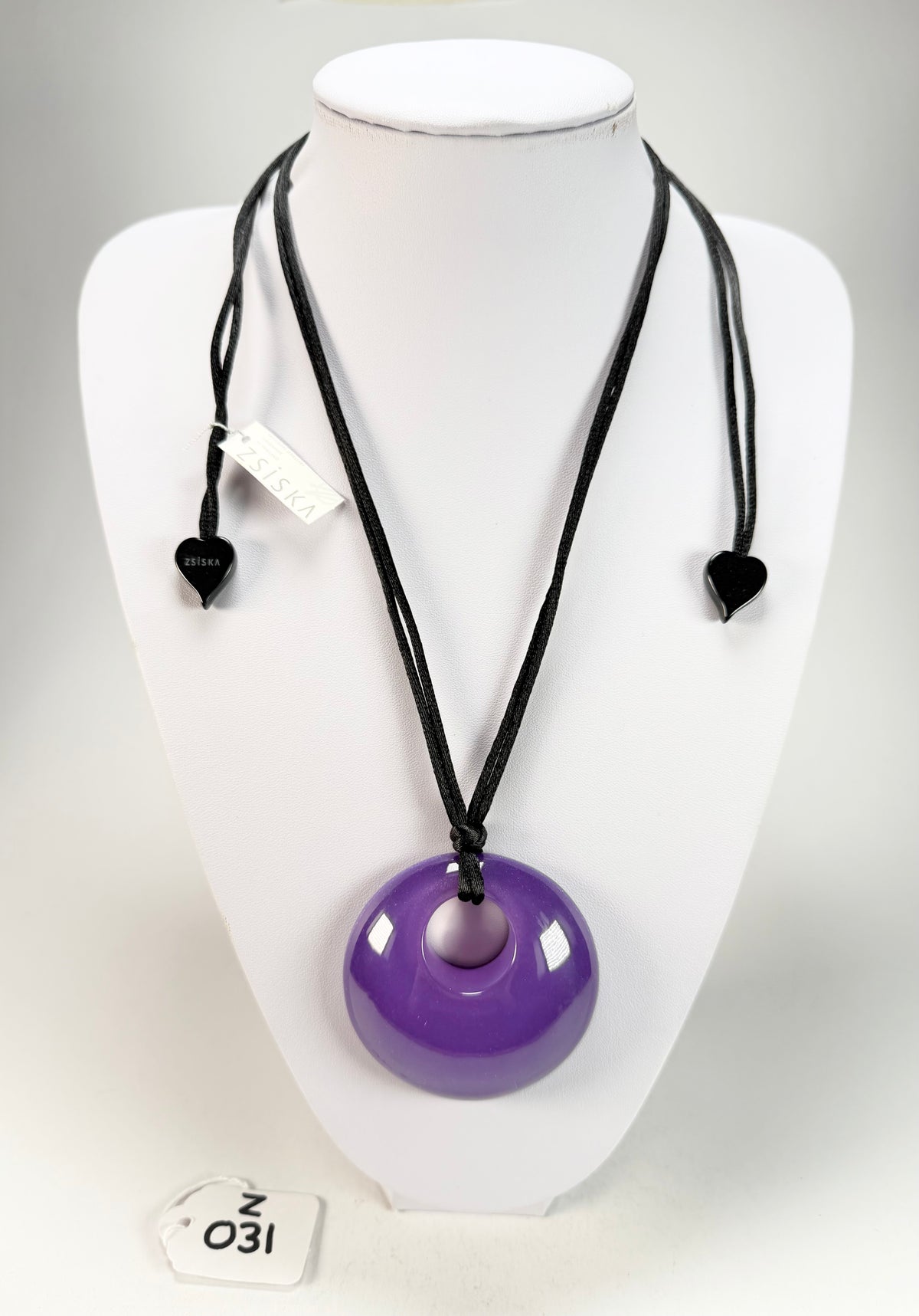 Zsiska - Colourful Statement "Pendant" Purple Resin Necklace ( 40102049018Q00 )