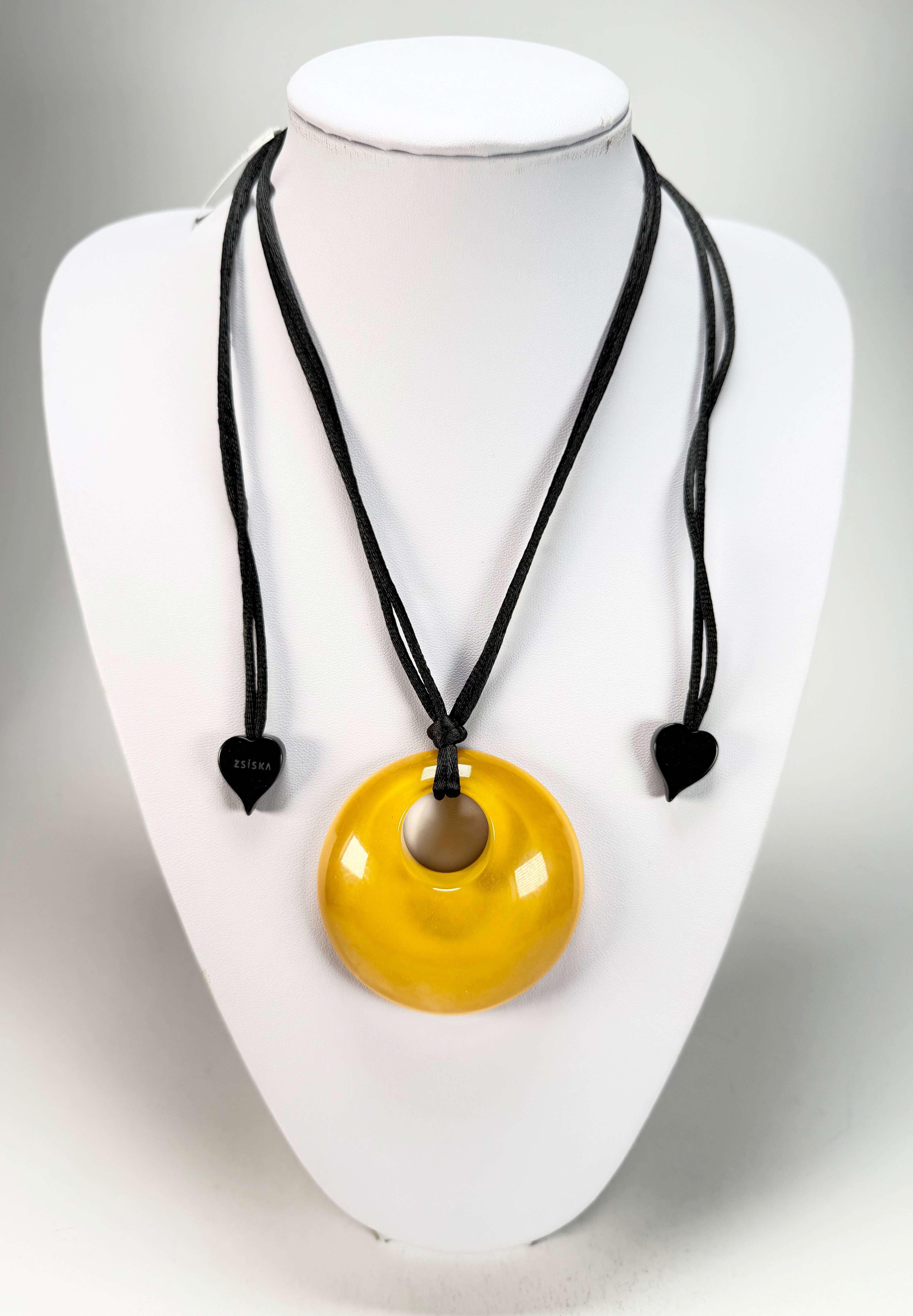 Zsiska - Colourful Statement "Pendant" Yellow Resin Necklace ( 40102049214Q00 )