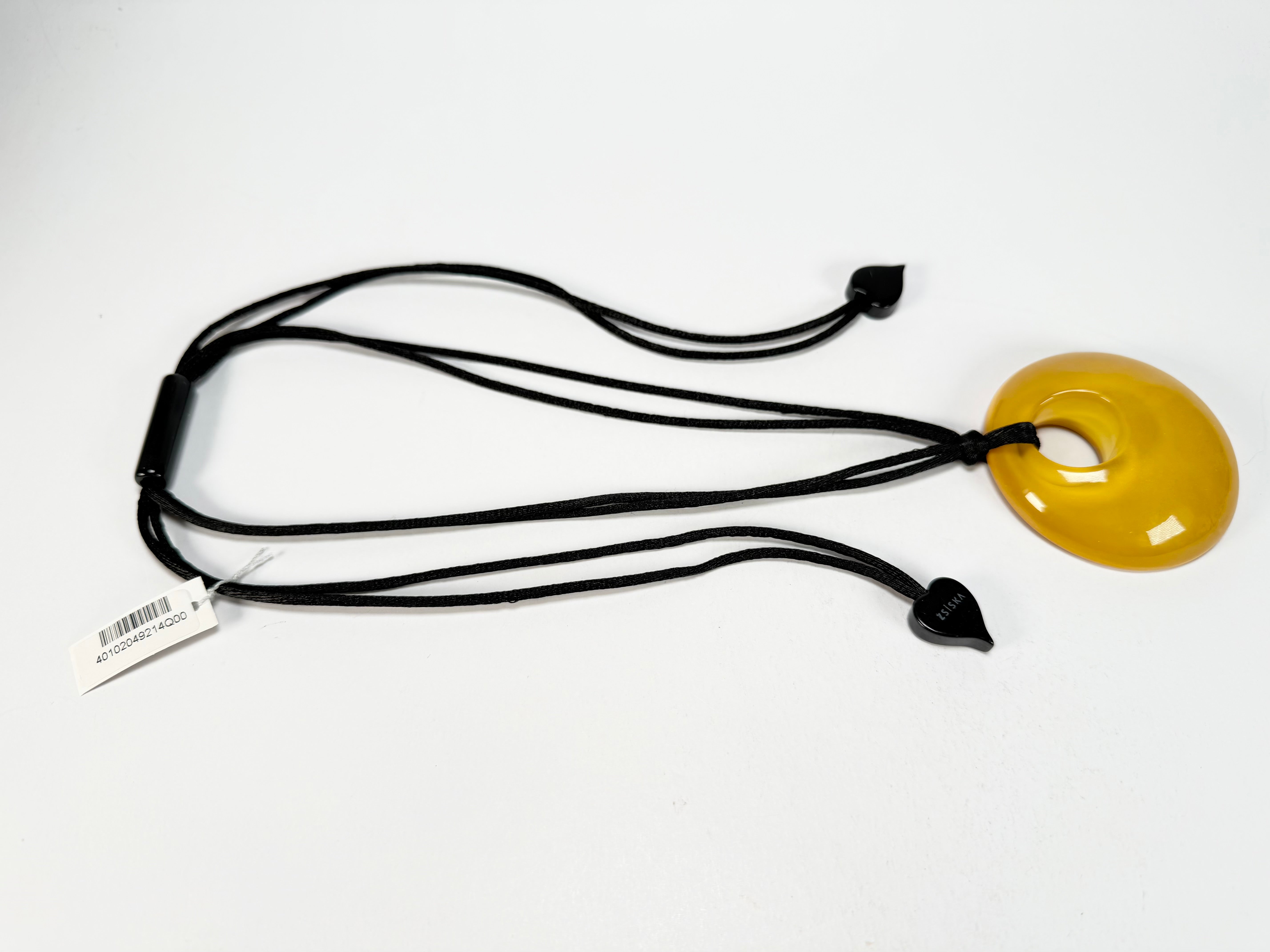 Zsiska - Colourful Statement "Pendant" Yellow Resin Necklace ( 40102049214Q00 )