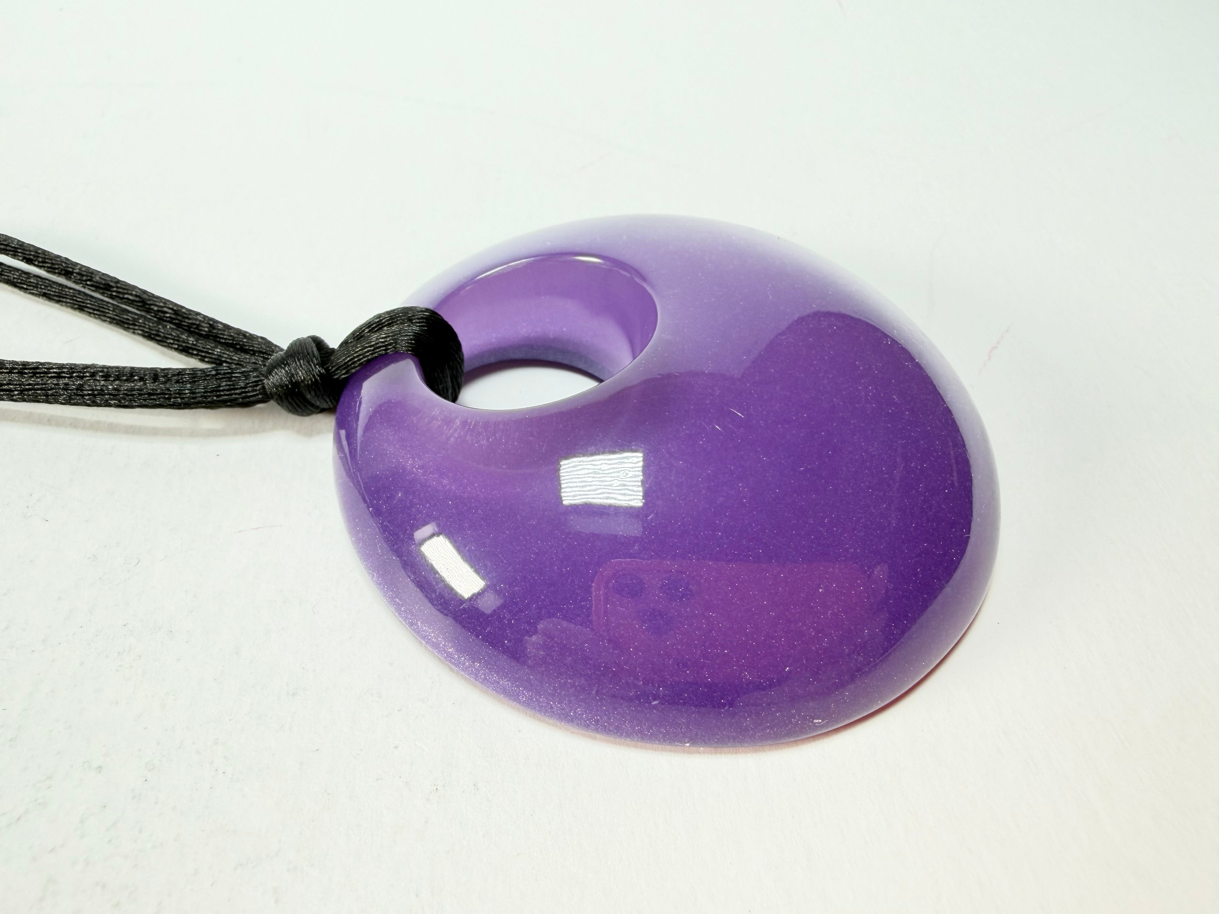 Zsiska - Colourful Statement "Pendant" Purple Resin Necklace ( 40102049018Q00 )