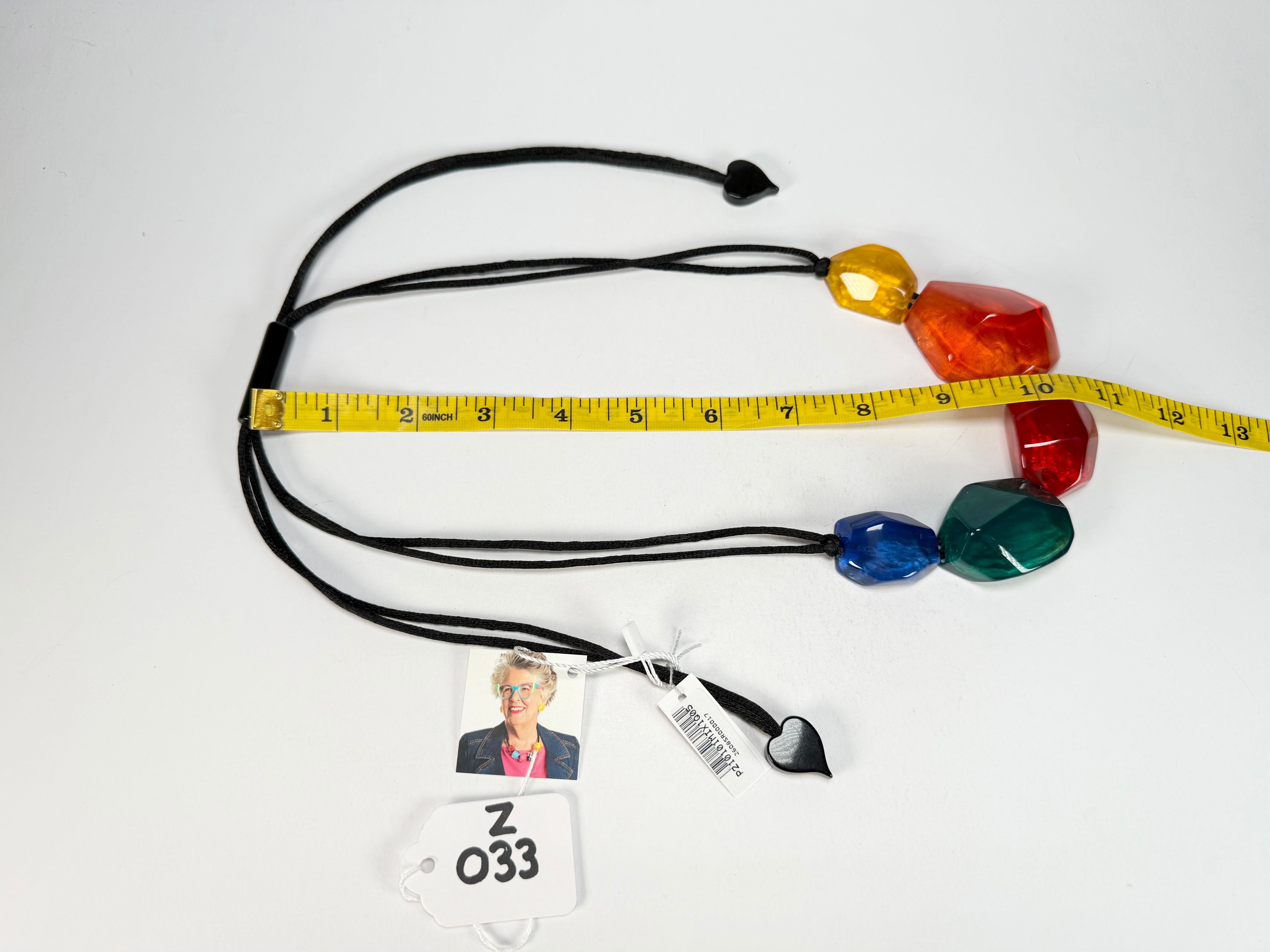 Zsiska - Rock Candy "Prue Leith" Mix Colours Resin Necklace ( P210101MIX1Q05 )