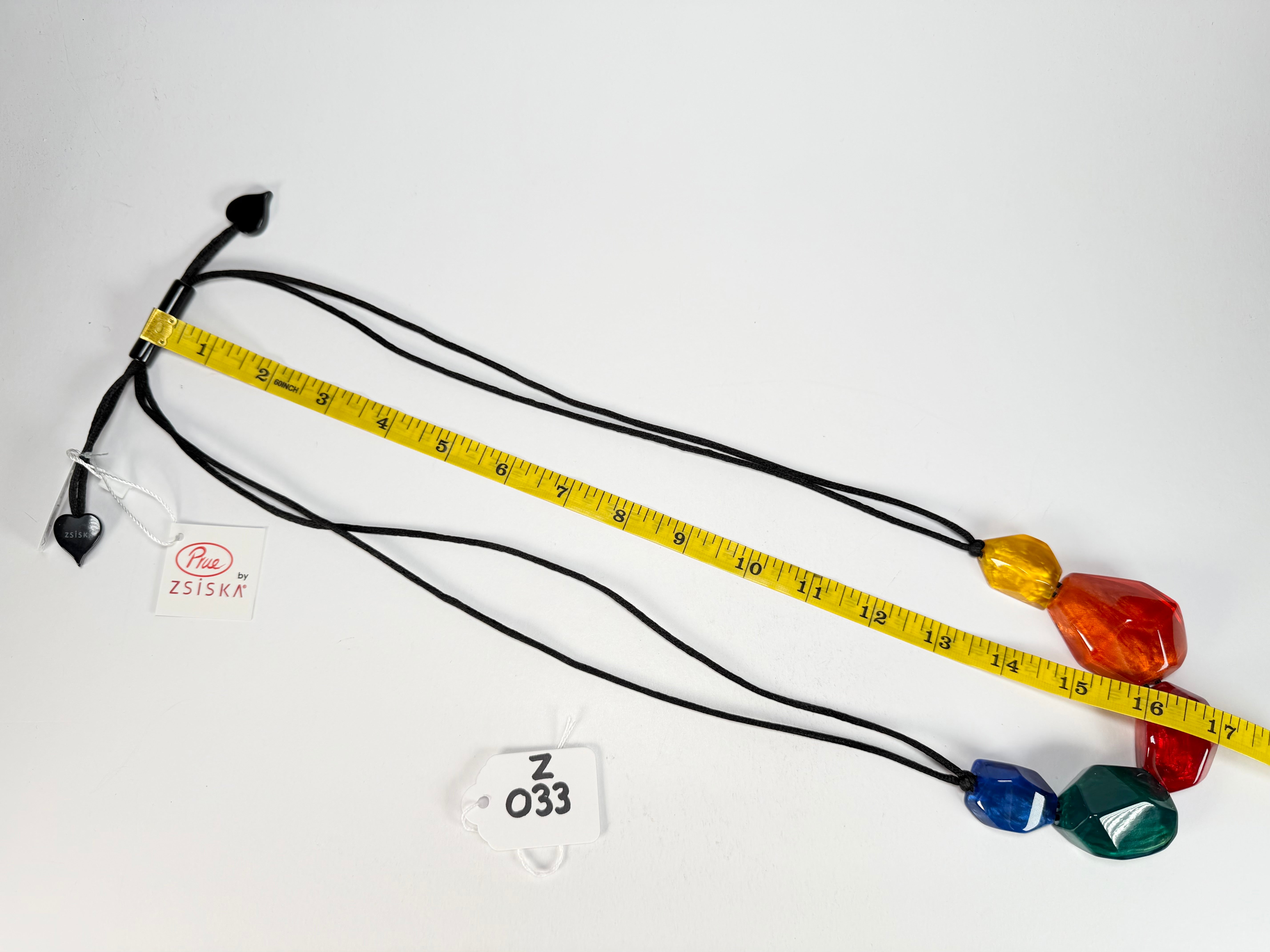 Zsiska - Rock Candy "Prue Leith" Mix Colours Resin Necklace ( P210101MIX1Q05 )
