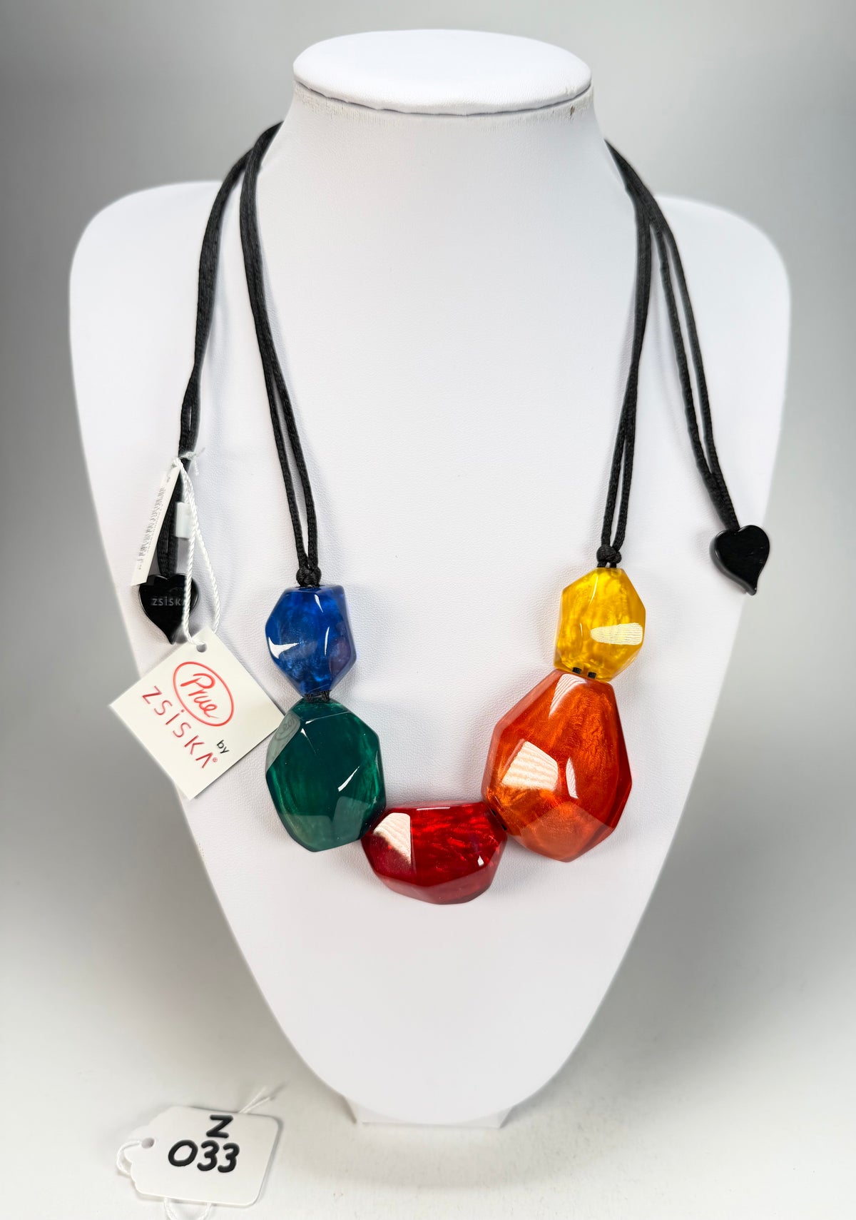 Zsiska - Rock Candy "Prue Leith" Mix Colours Resin Necklace ( P210101MIX1Q05 )