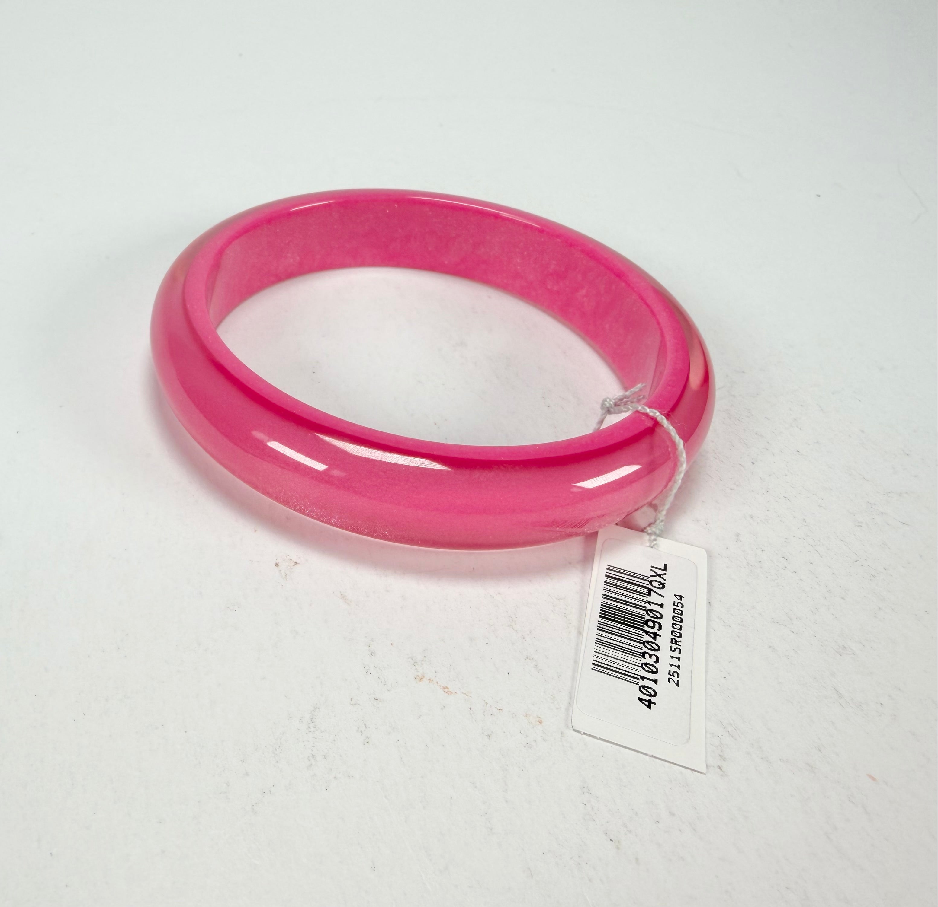 Zsiska - Colourful Statement Hot Pink Resin Bangle ( 40103049017QXL )