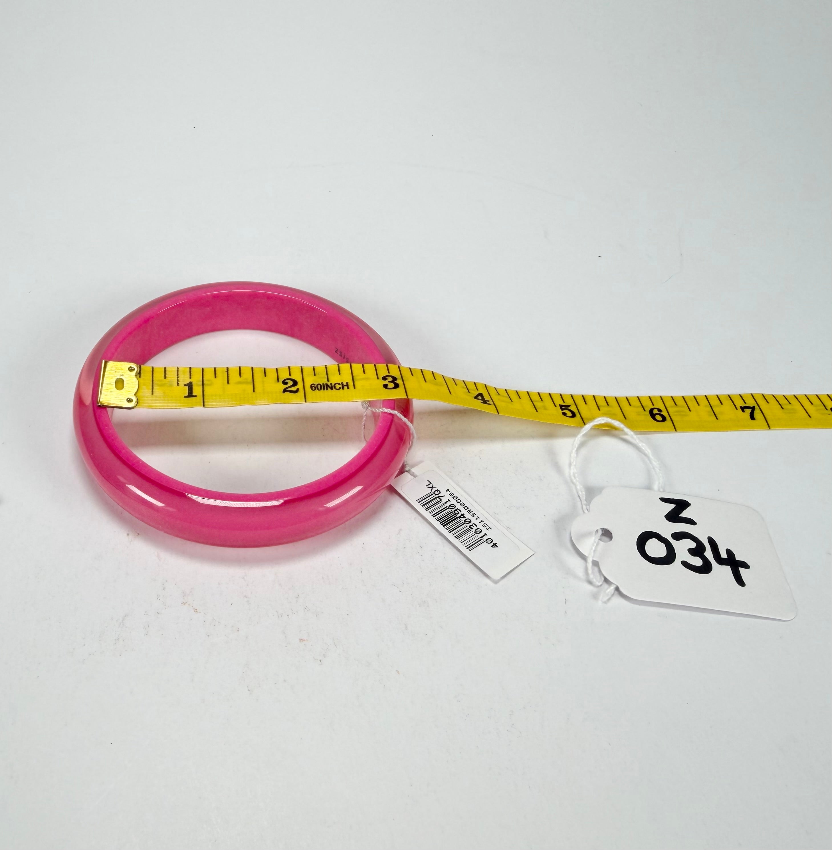 Zsiska - Colourful Statement Hot Pink Resin Bangle ( 40103049017QXL )