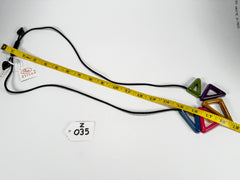 Zsiska - Tria "Prue Leith" Mix Colours 5 Bead Resin Necklace ( P190101MIXXQ05 )