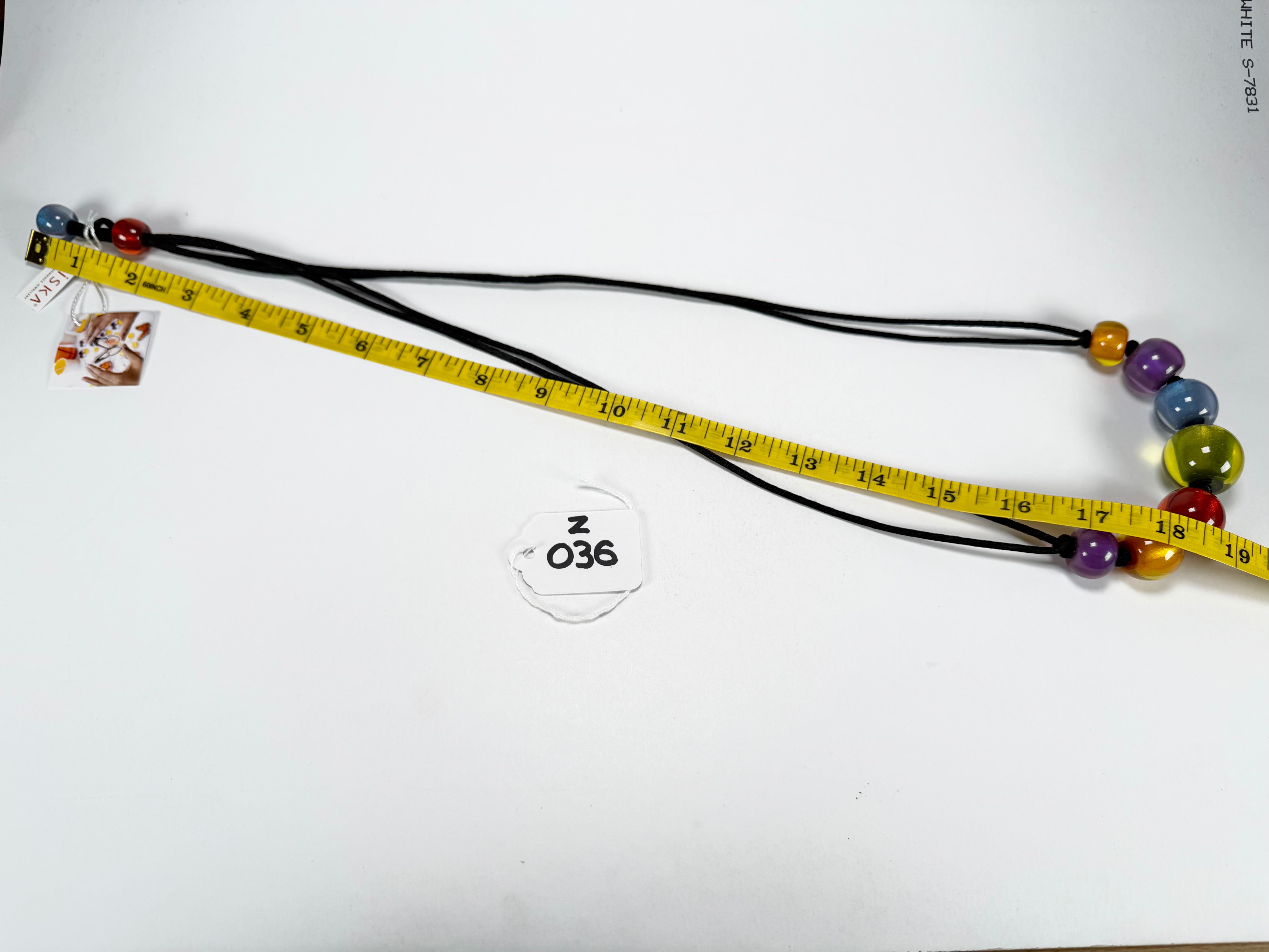 Zsiska - Colourful Beads 7 Bead New Spectrum Resin Necklace ( 40101470499Q07 )