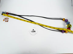 Zsiska - Colourful Beads 7 Bead New Spectrum Resin Necklace ( 40101470499Q07 )