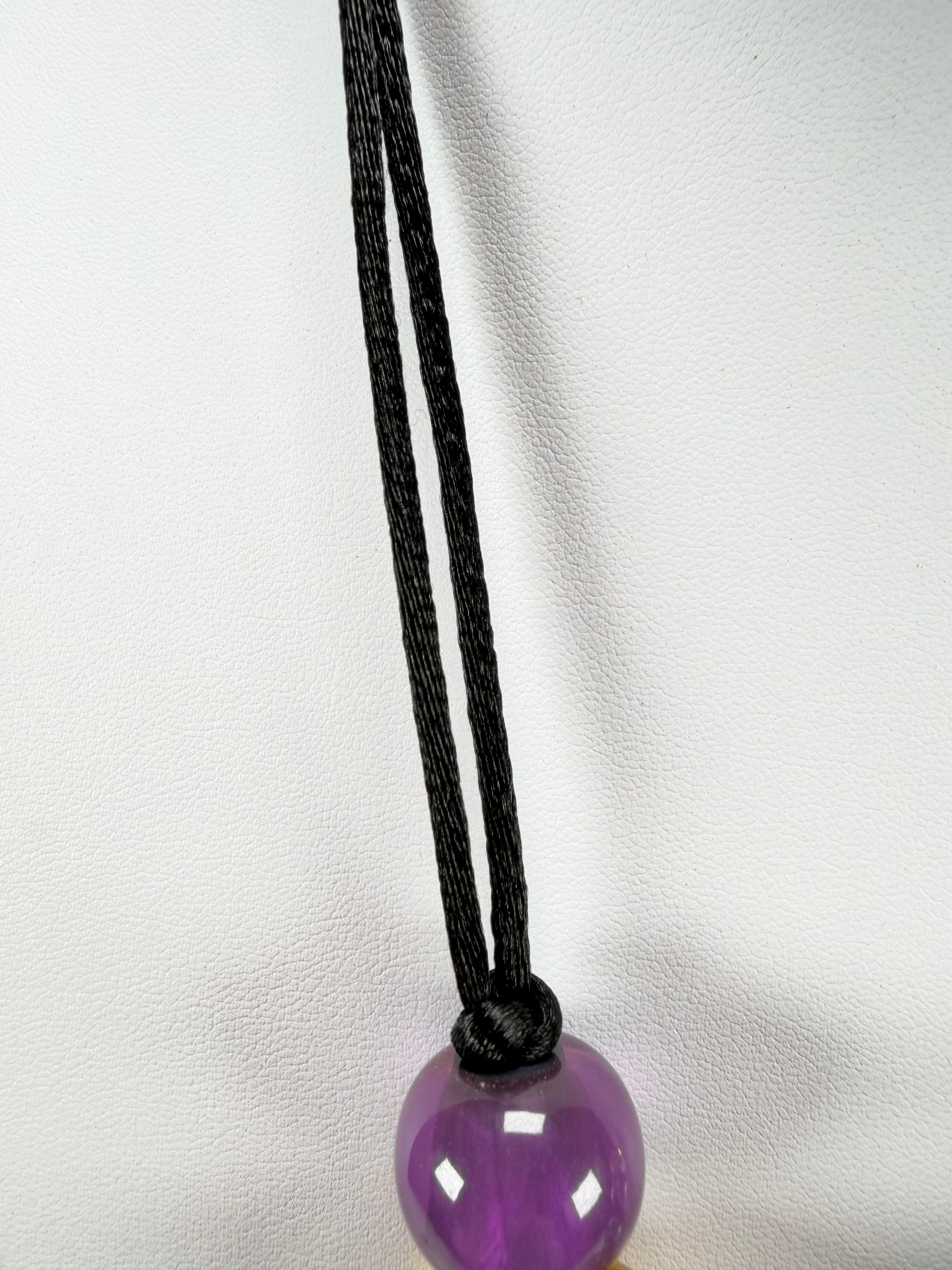 Zsiska - Colourful Beads 7 Bead New Spectrum Resin Necklace ( 40101470499Q07 )