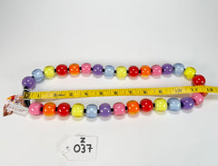 Zsiska - Colourful Beads 30 Medium Bead Spectrum Resin Necklace ( 40101170400Q30 )