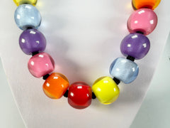 Zsiska - Colourful Beads 30 Medium Bead Spectrum Resin Necklace ( 40101170400Q30 )