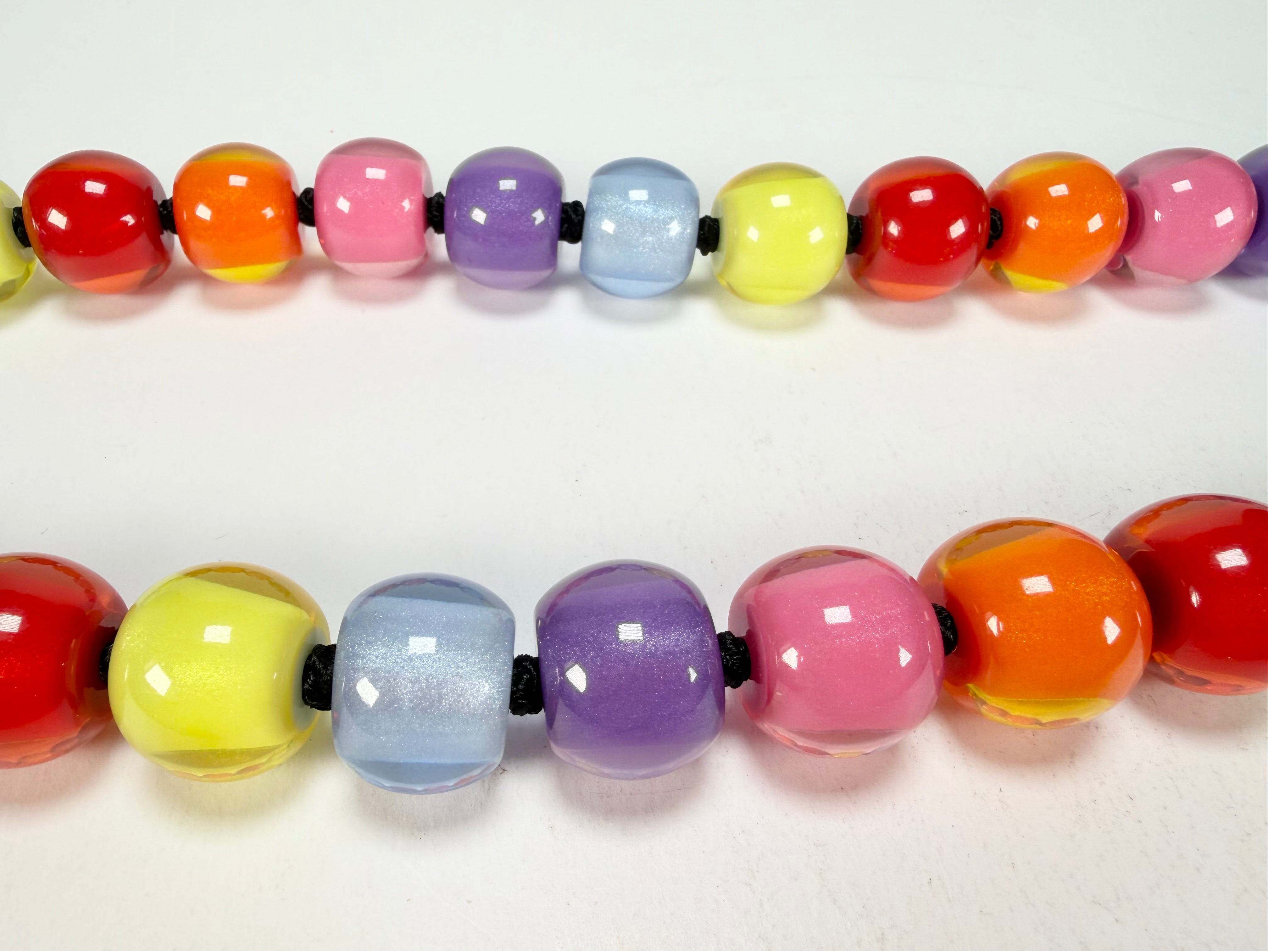 Zsiska - Colourful Beads 30 Medium Bead Spectrum Resin Necklace ( 40101170400Q30 )