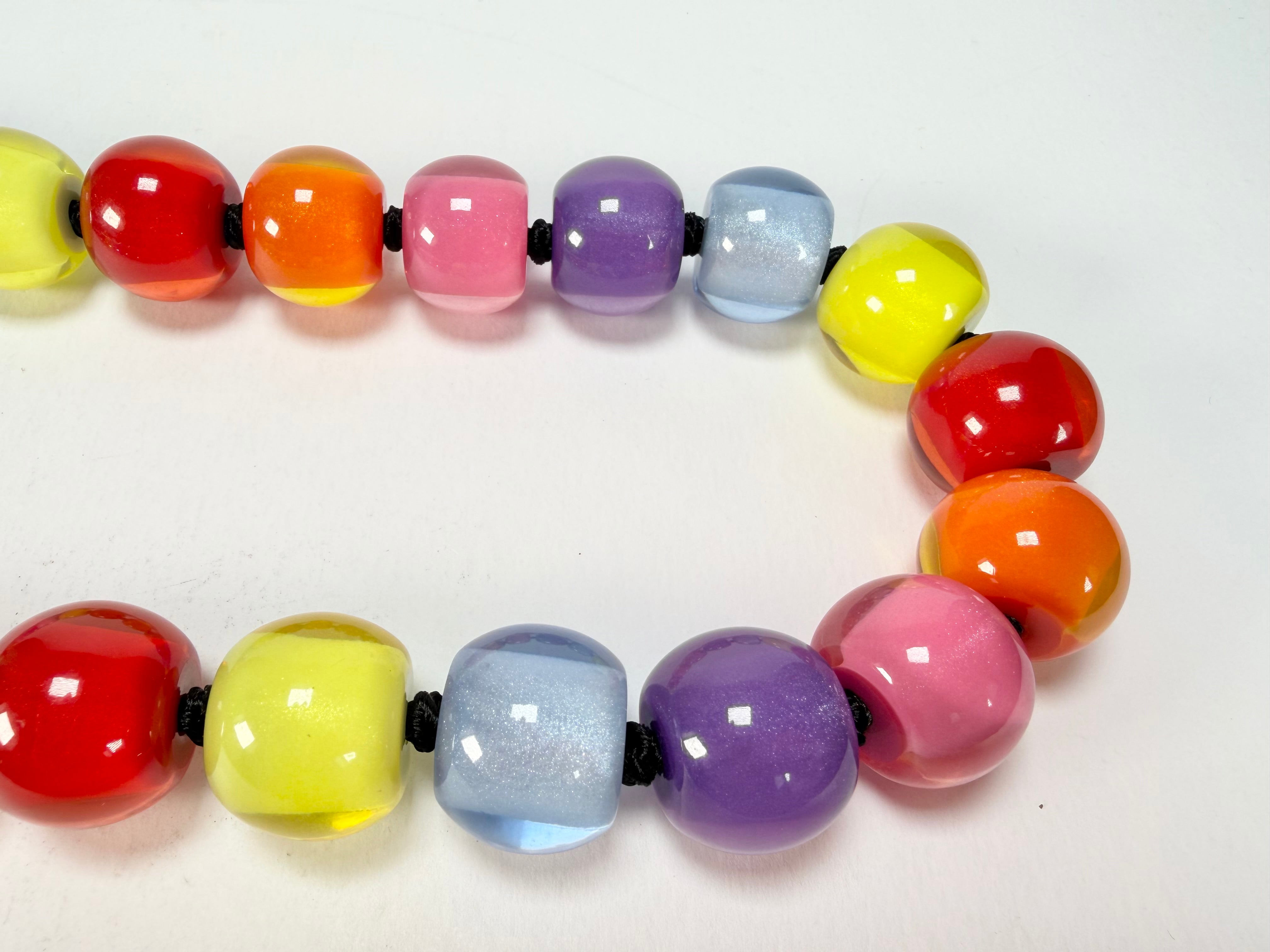 Zsiska - Colourful Beads 30 Medium Bead Spectrum Resin Necklace ( 40101170400Q30 )