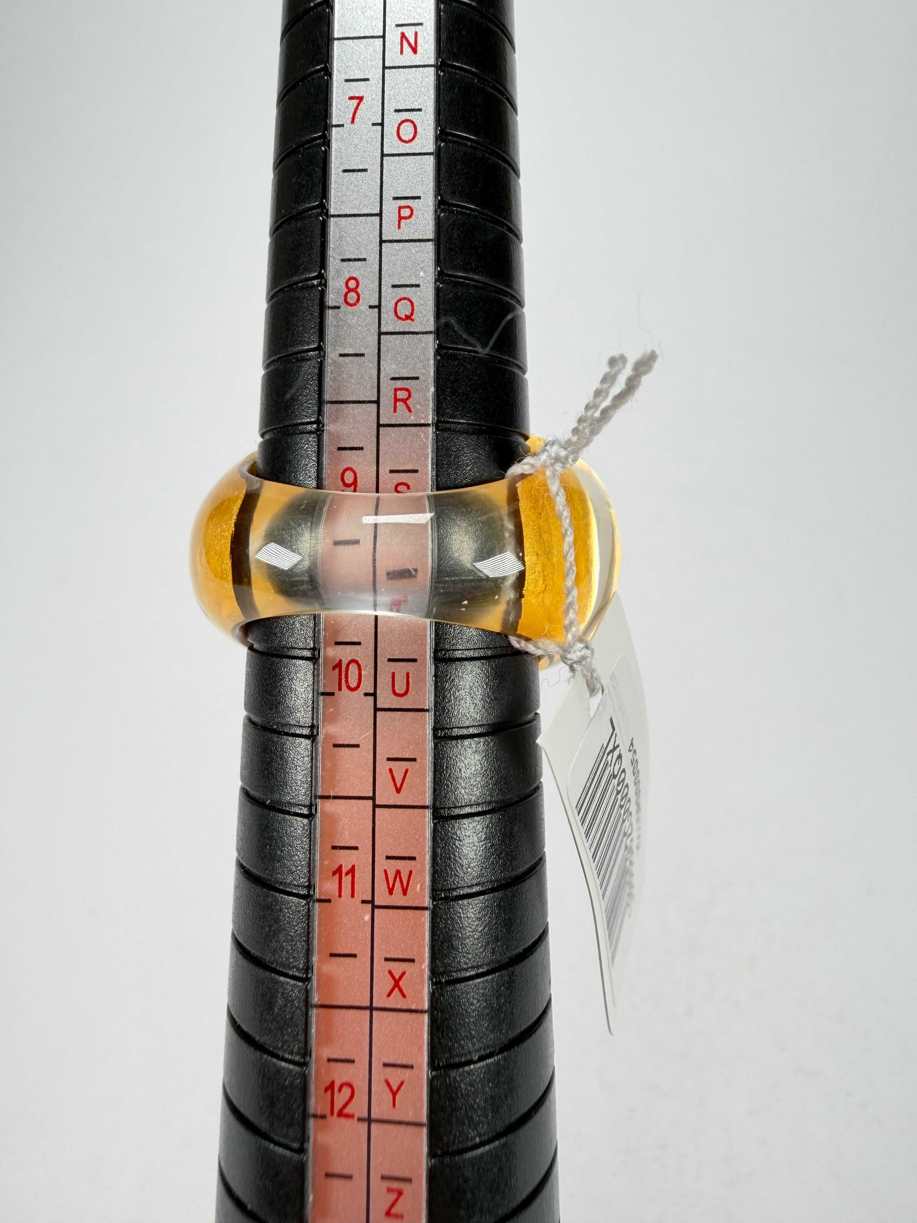 Zsiska - Precious Gold Leaf Resin Ring ( 1000602G000QXL ) - Size UK S / US 9.5