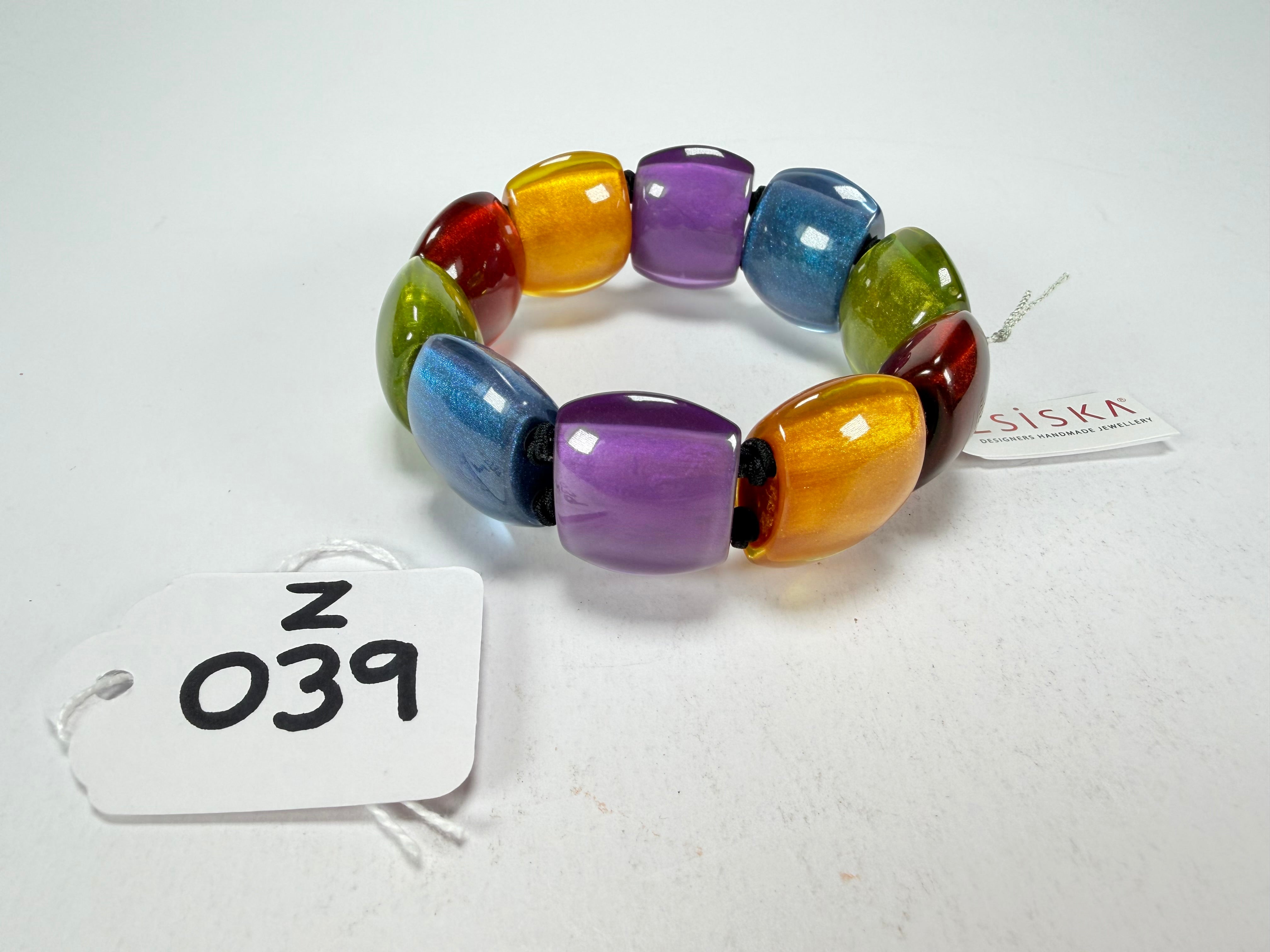 Zsiska - Bellissima New Spectrum Large 9 Bead Resin Bracelet ( 72403010499Q0L )