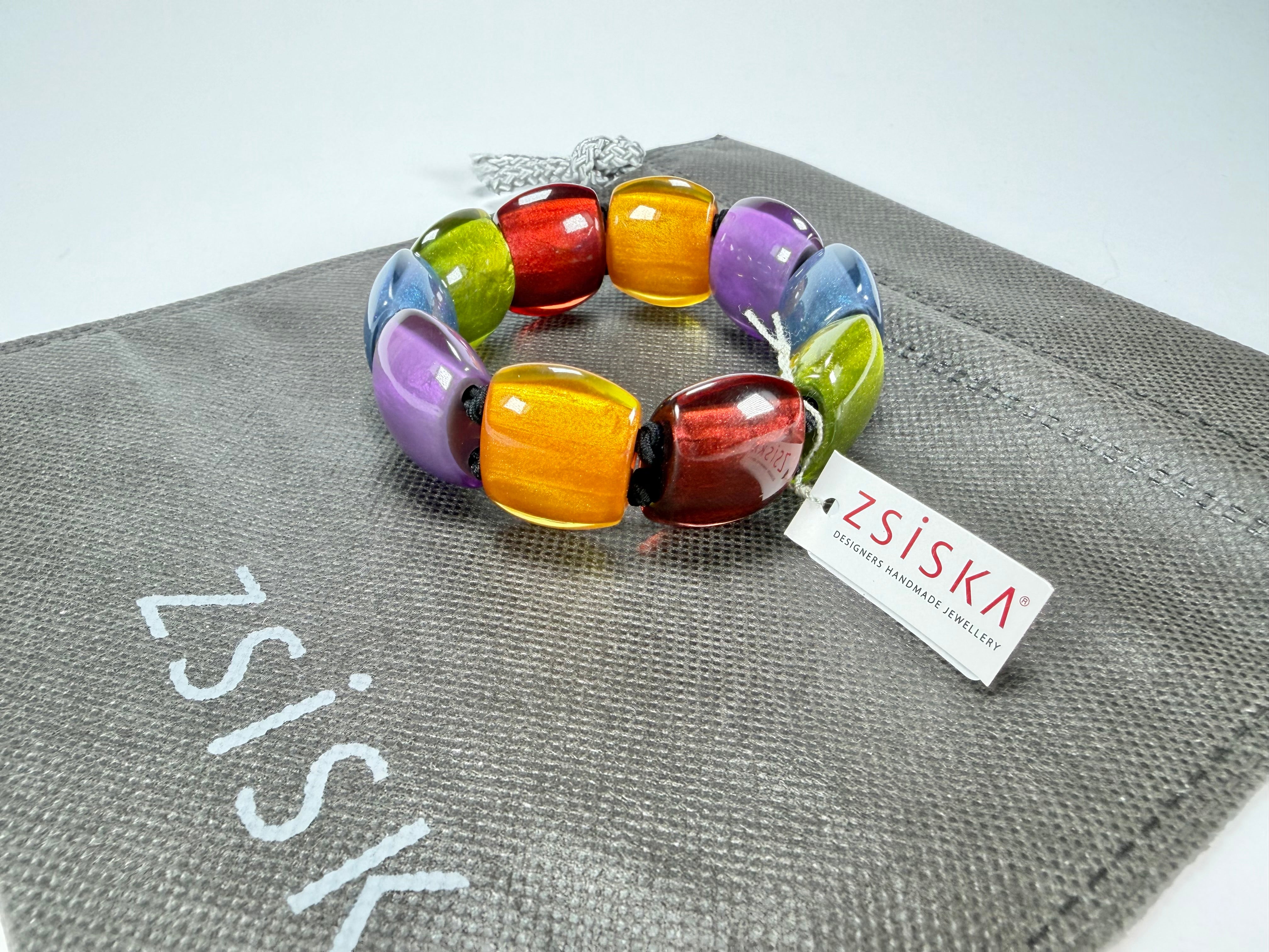 Zsiska - Bellissima New Spectrum Large 9 Bead Resin Bracelet ( 72403010499Q0L )