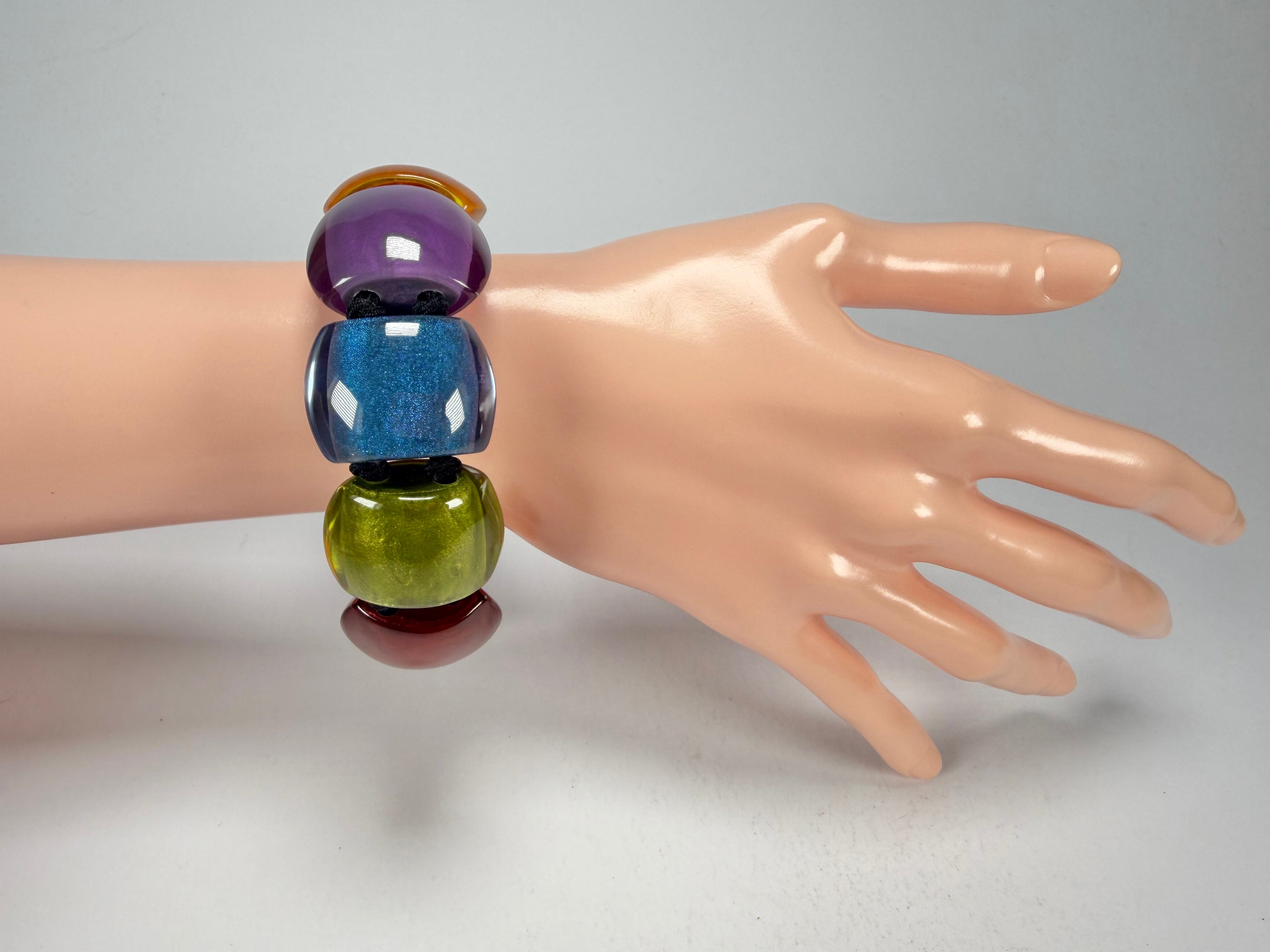 Zsiska - Bellissima New Spectrum Large 9 Bead Resin Bracelet ( 72403010499Q0L )