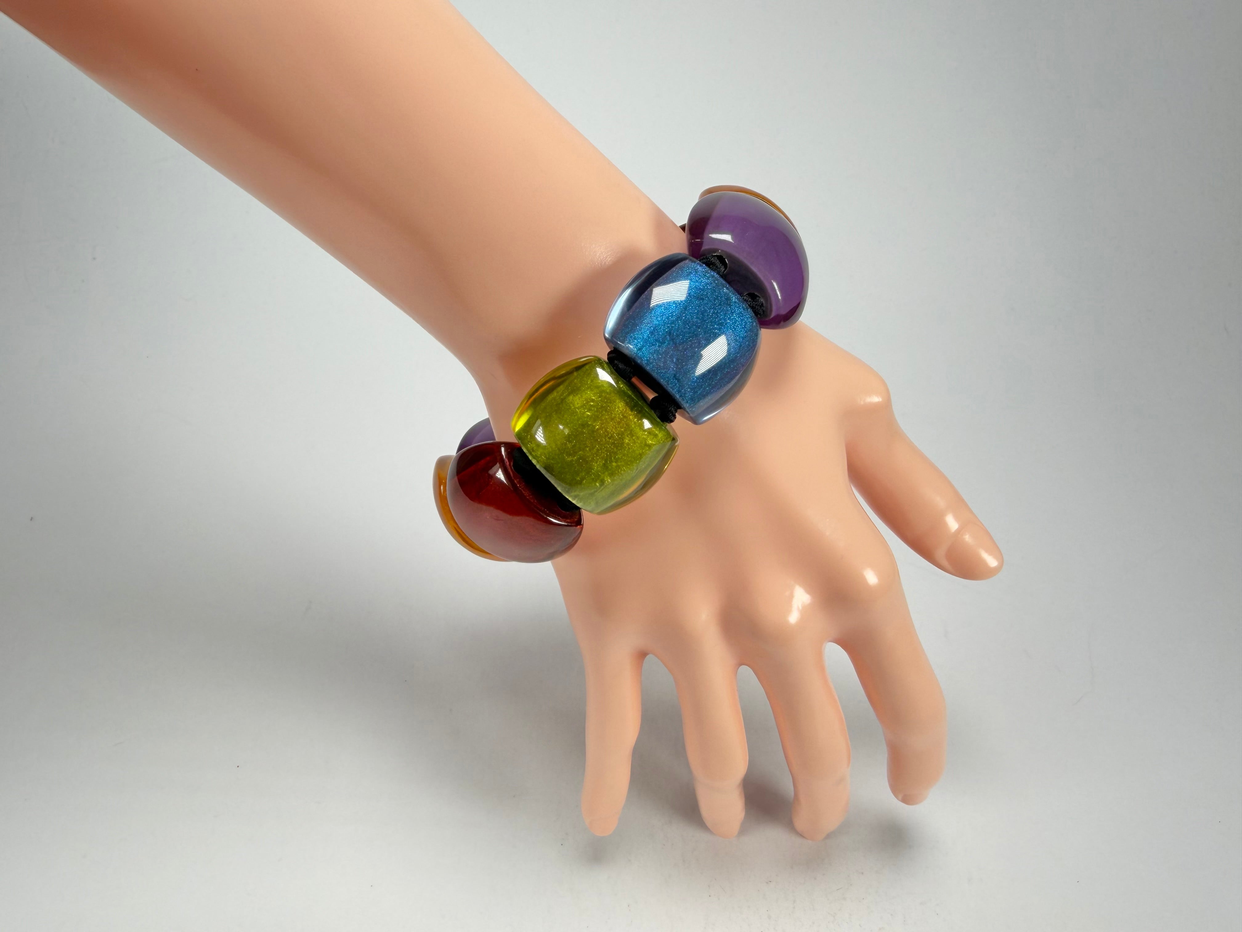 Zsiska - Bellissima New Spectrum Large 9 Bead Resin Bracelet ( 72403010499Q0L )