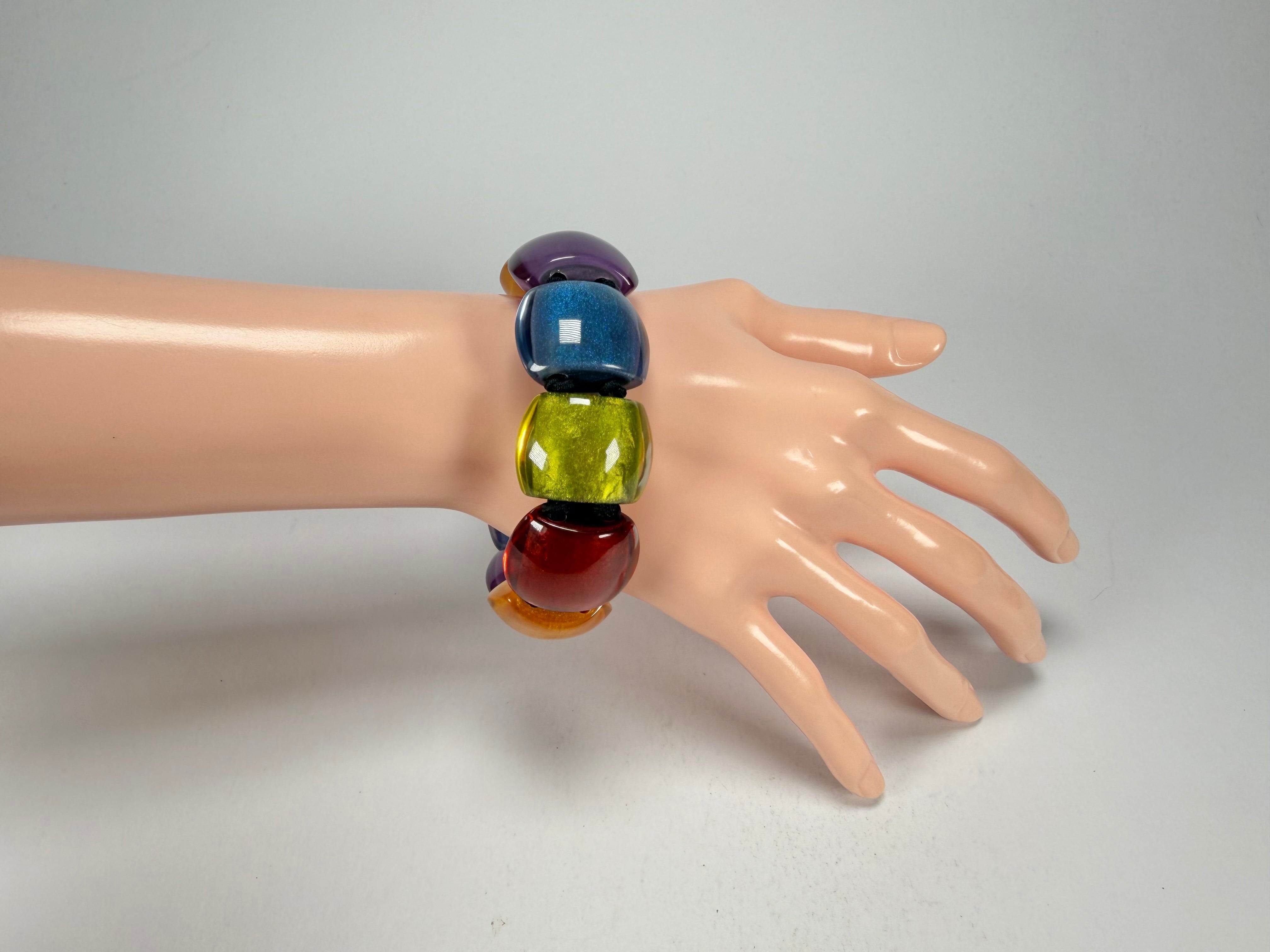 Zsiska - Bellissima New Spectrum Large 9 Bead Resin Bracelet ( 72403010499Q0L )