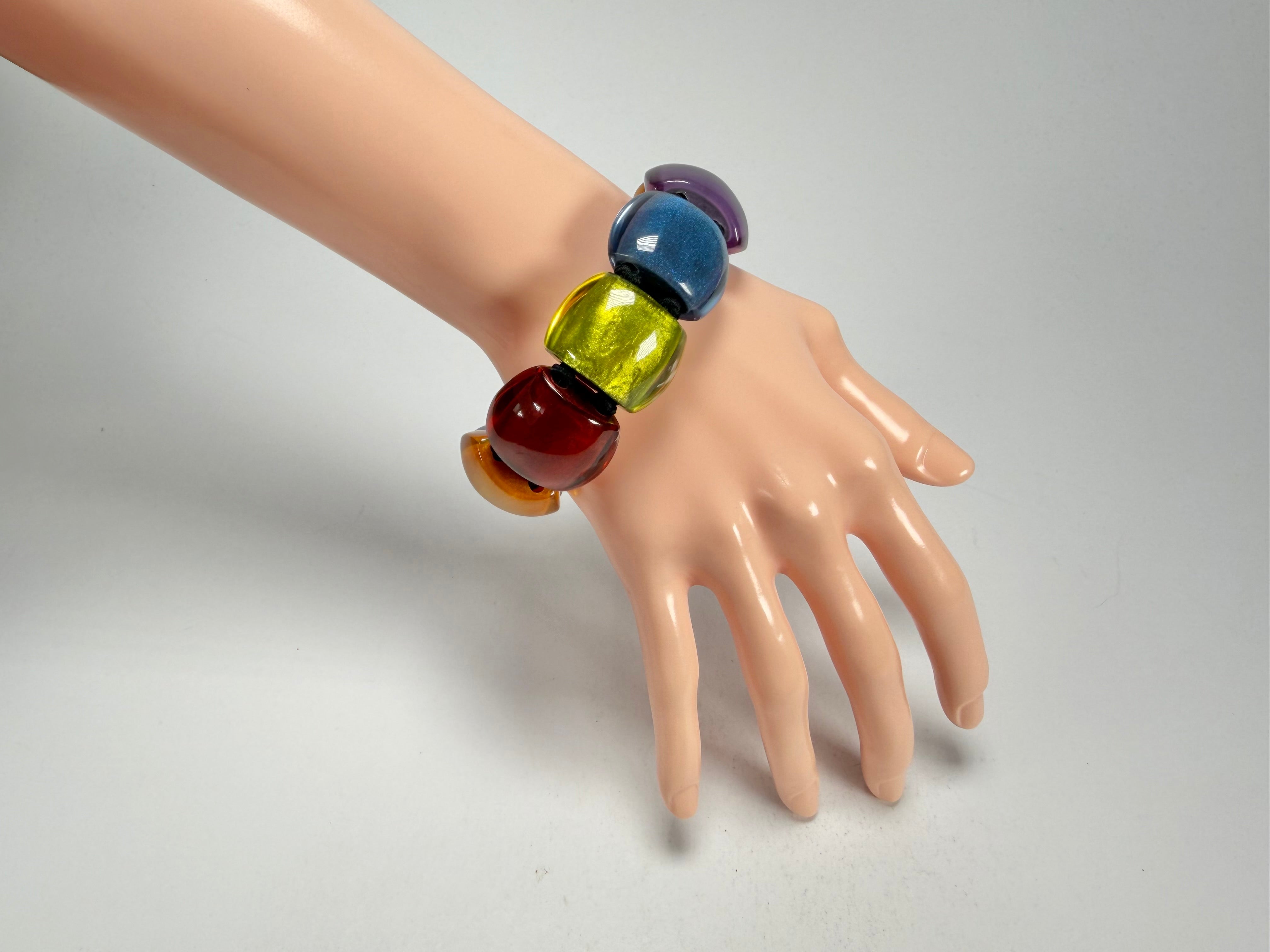 Zsiska - Bellissima New Spectrum Large 9 Bead Resin Bracelet ( 72403010499Q0L )