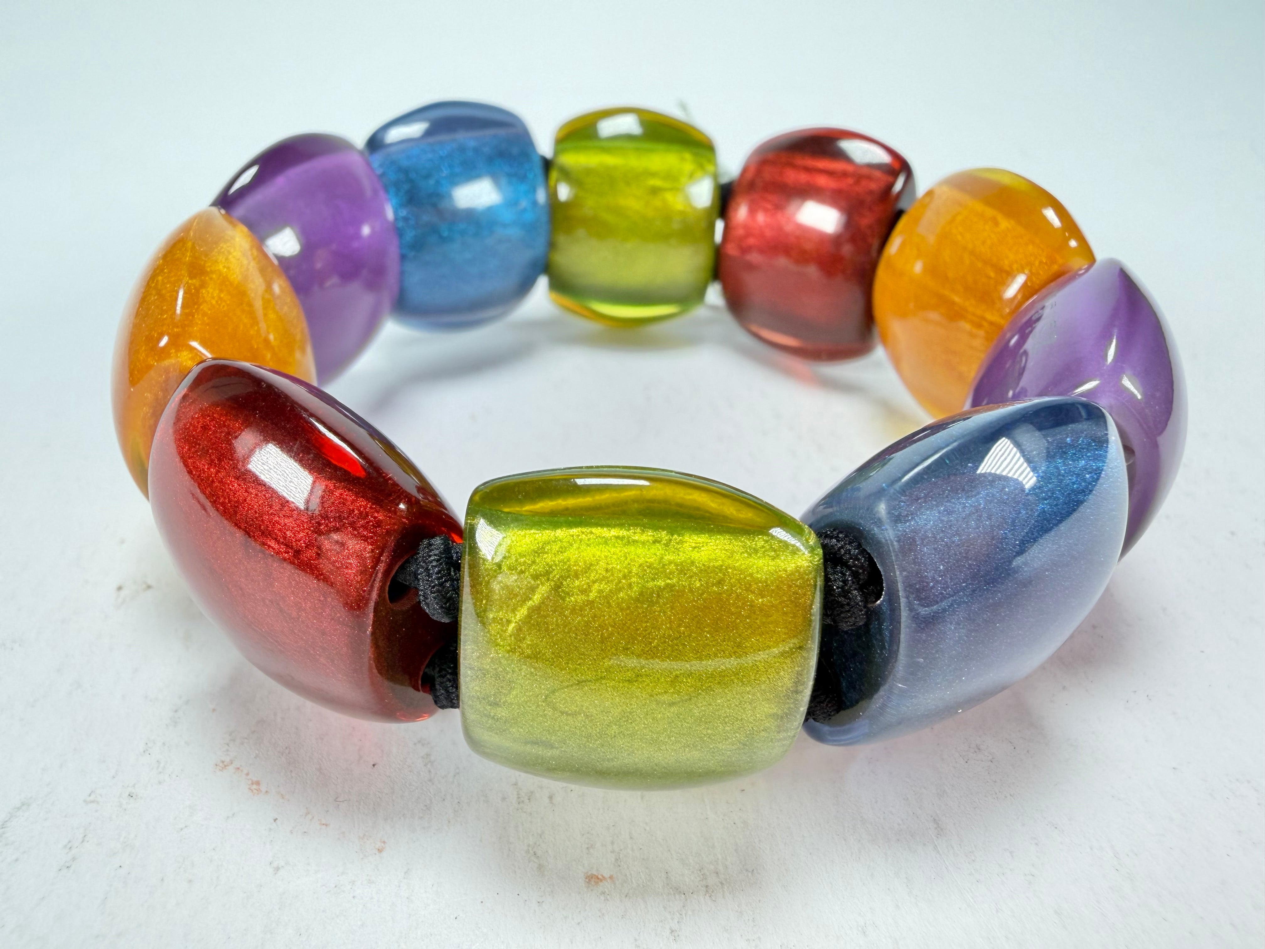Zsiska - Bellissima New Spectrum Large 9 Bead Resin Bracelet ( 72403010499Q0L )