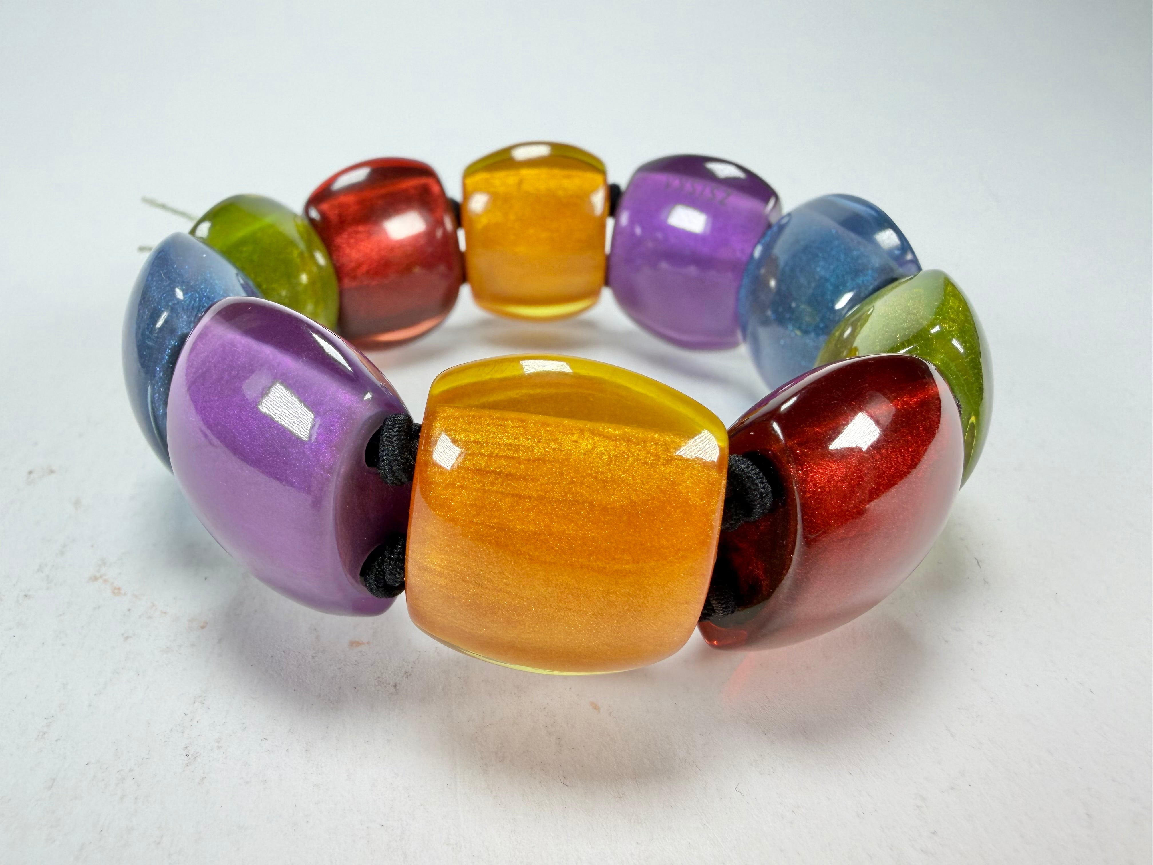 Zsiska - Bellissima New Spectrum Large 9 Bead Resin Bracelet ( 72403010499Q0L )