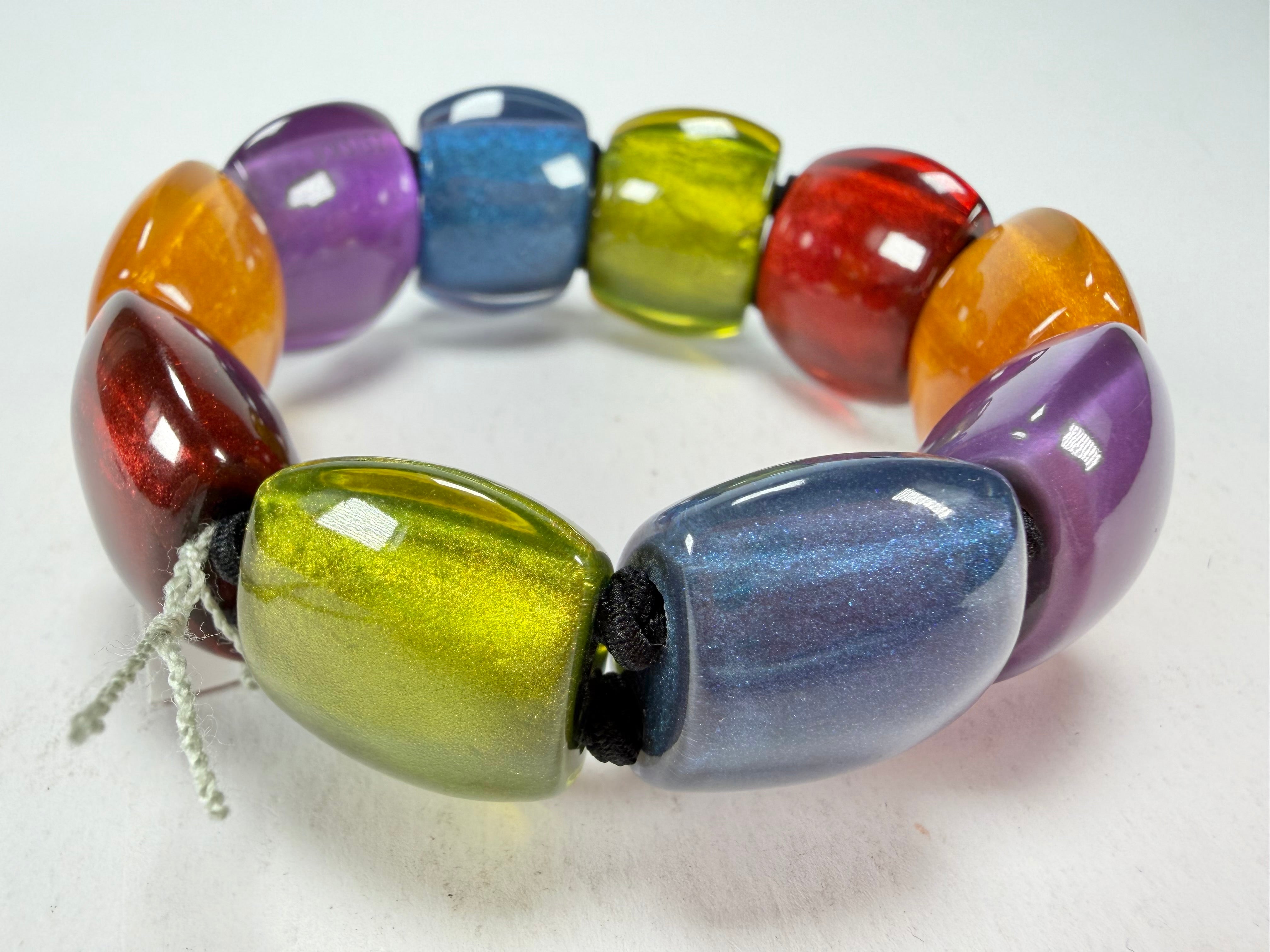 Zsiska - Bellissima New Spectrum Large 9 Bead Resin Bracelet ( 72403010499Q0L )