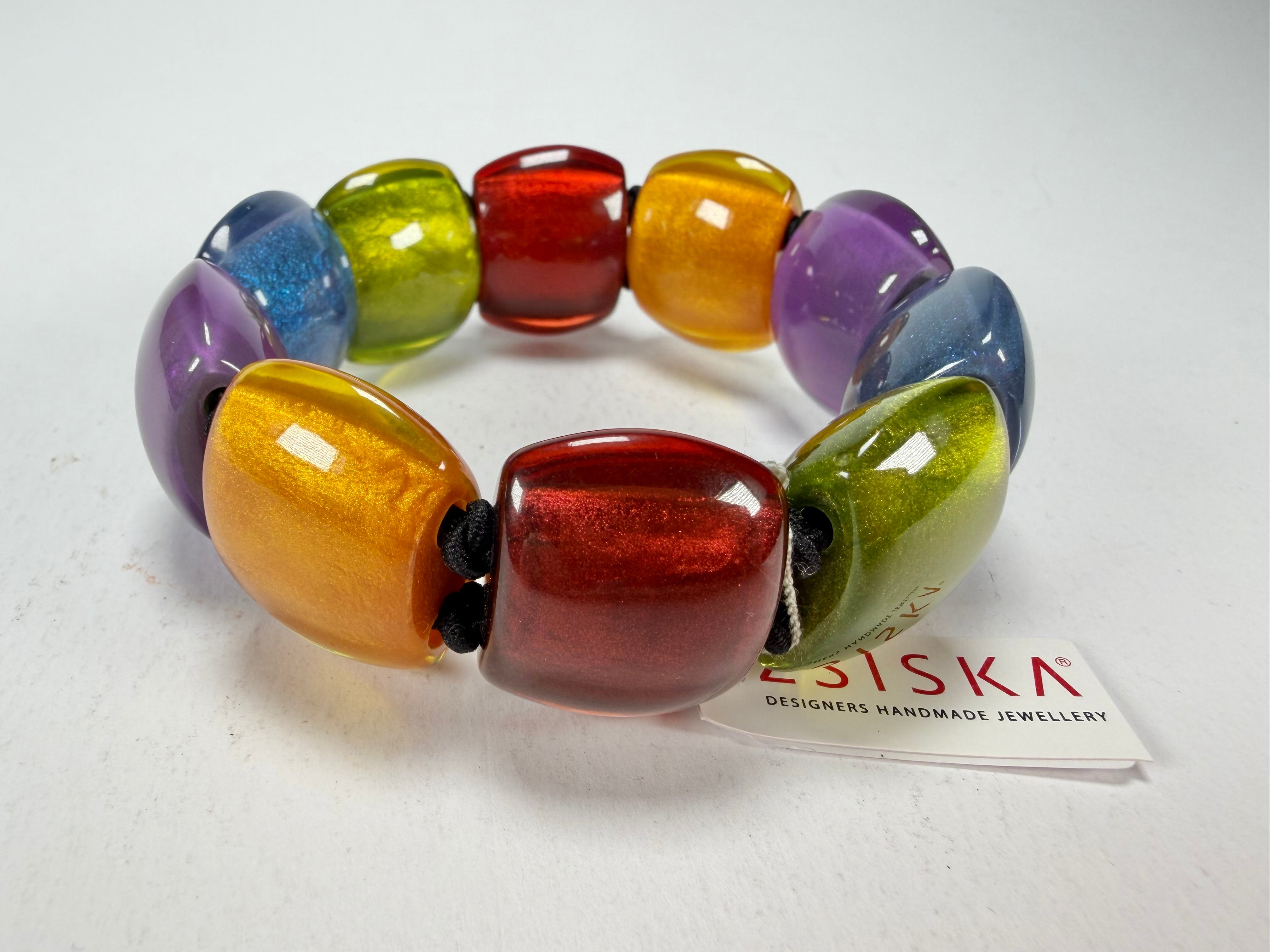 Zsiska - Bellissima New Spectrum Large 9 Bead Resin Bracelet ( 72403010499Q0L )