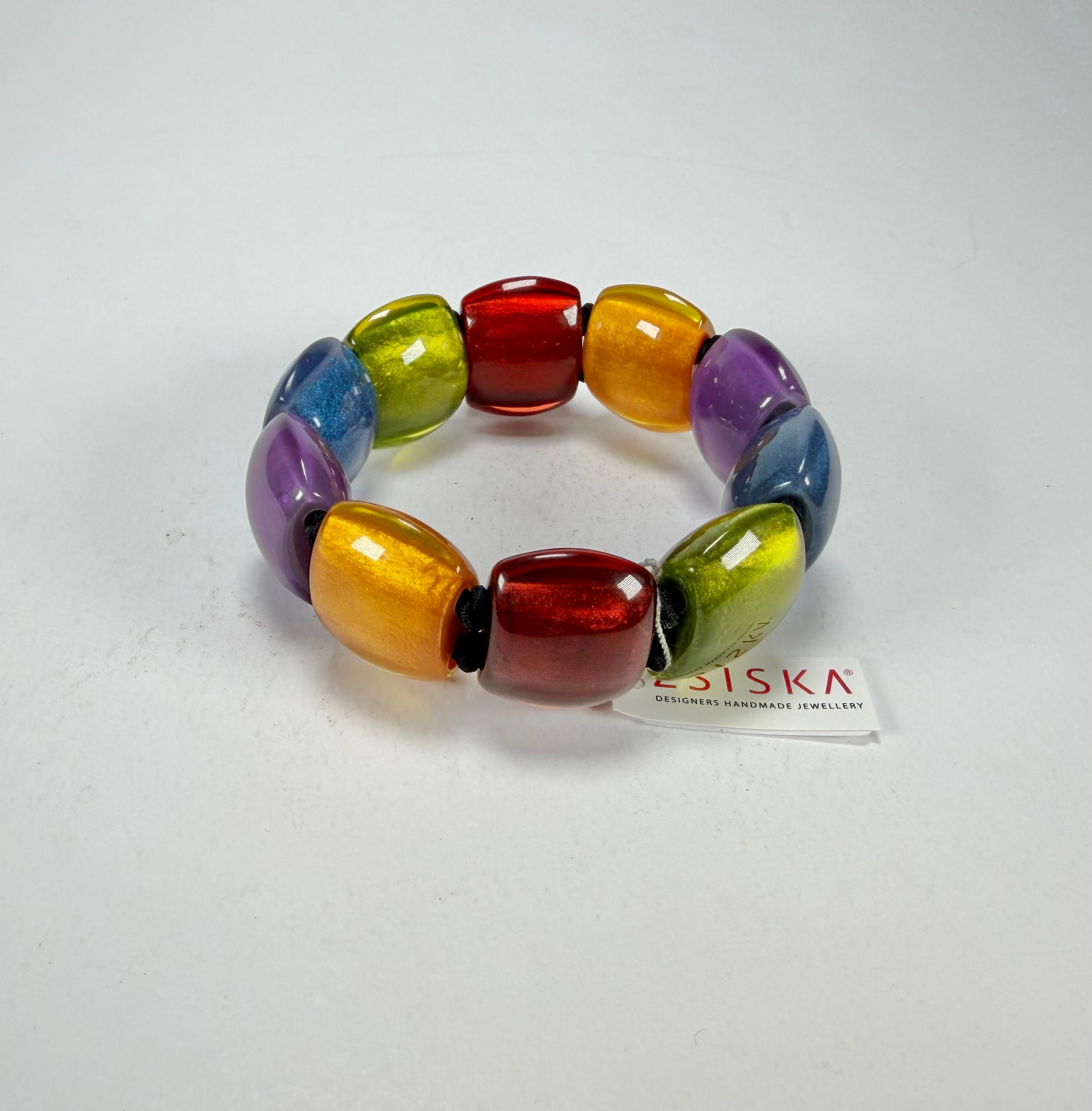 Zsiska - Bellissima New Spectrum Large 9 Bead Resin Bracelet ( 72403010499Q0L )