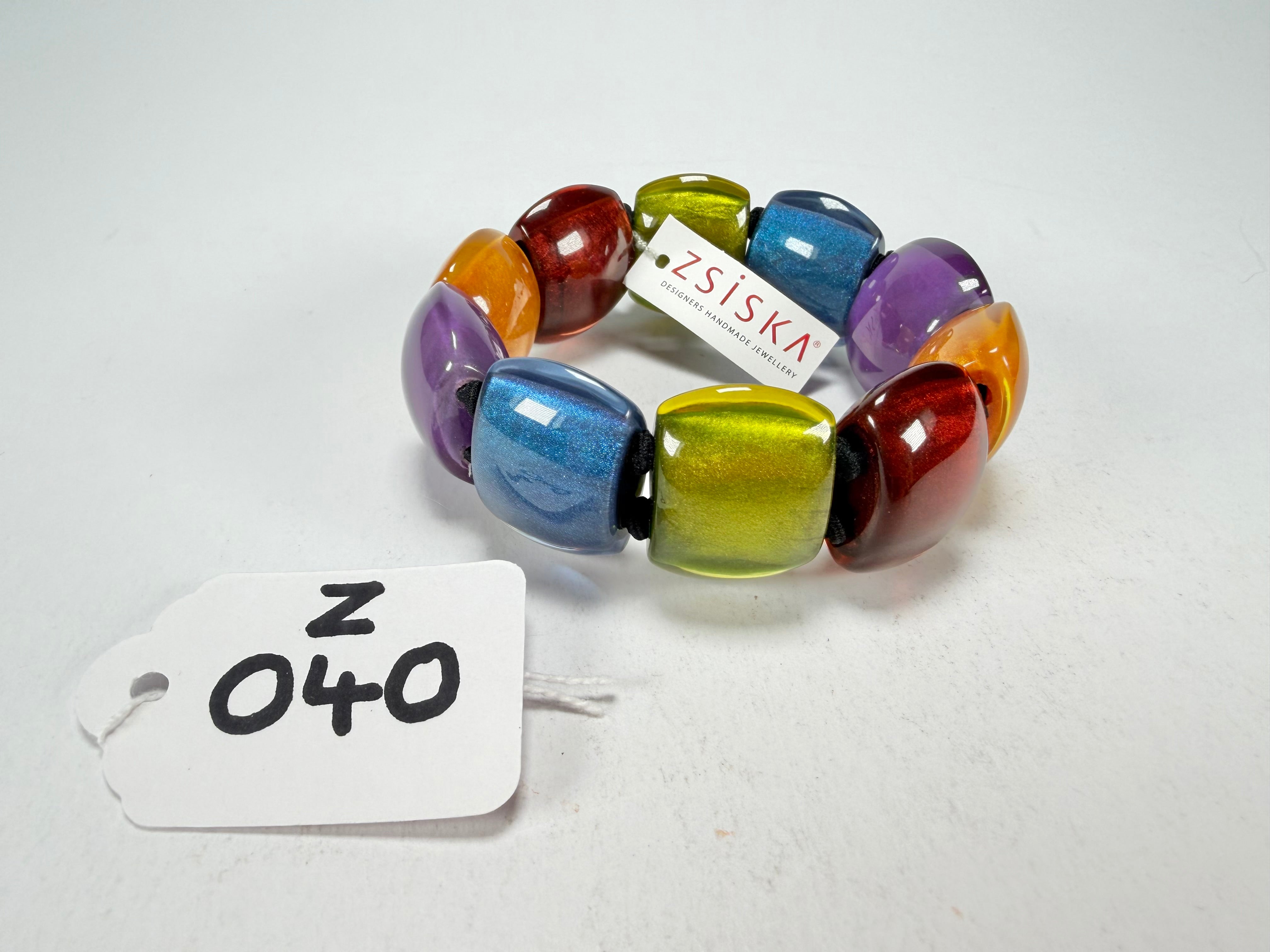 Zsiska - Bellissima New Spectrum Large 9 Bead Resin Bracelet ( 72403010499Q0L )