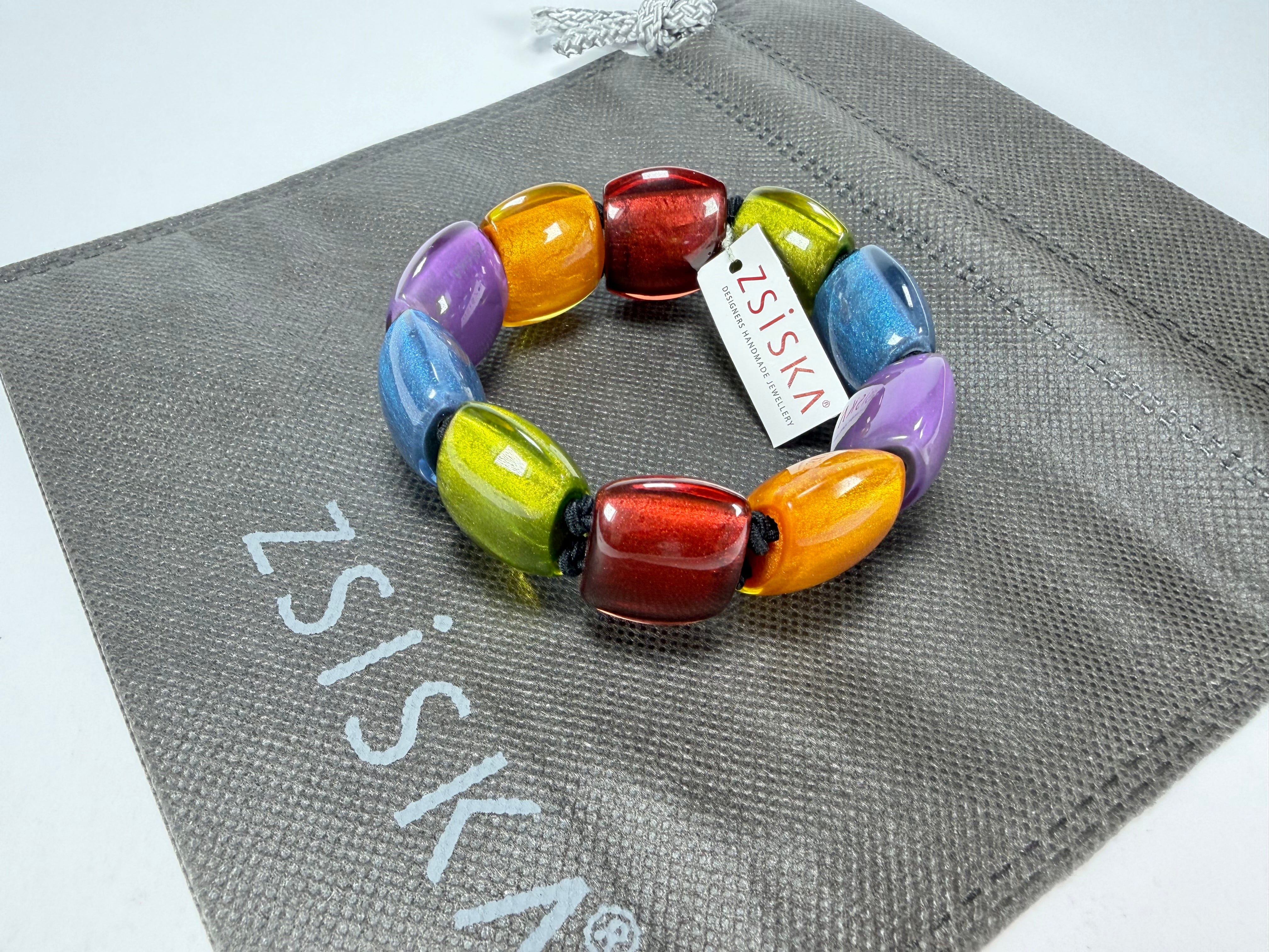 Zsiska - Bellissima New Spectrum Large 9 Bead Resin Bracelet ( 72403010499Q0L )