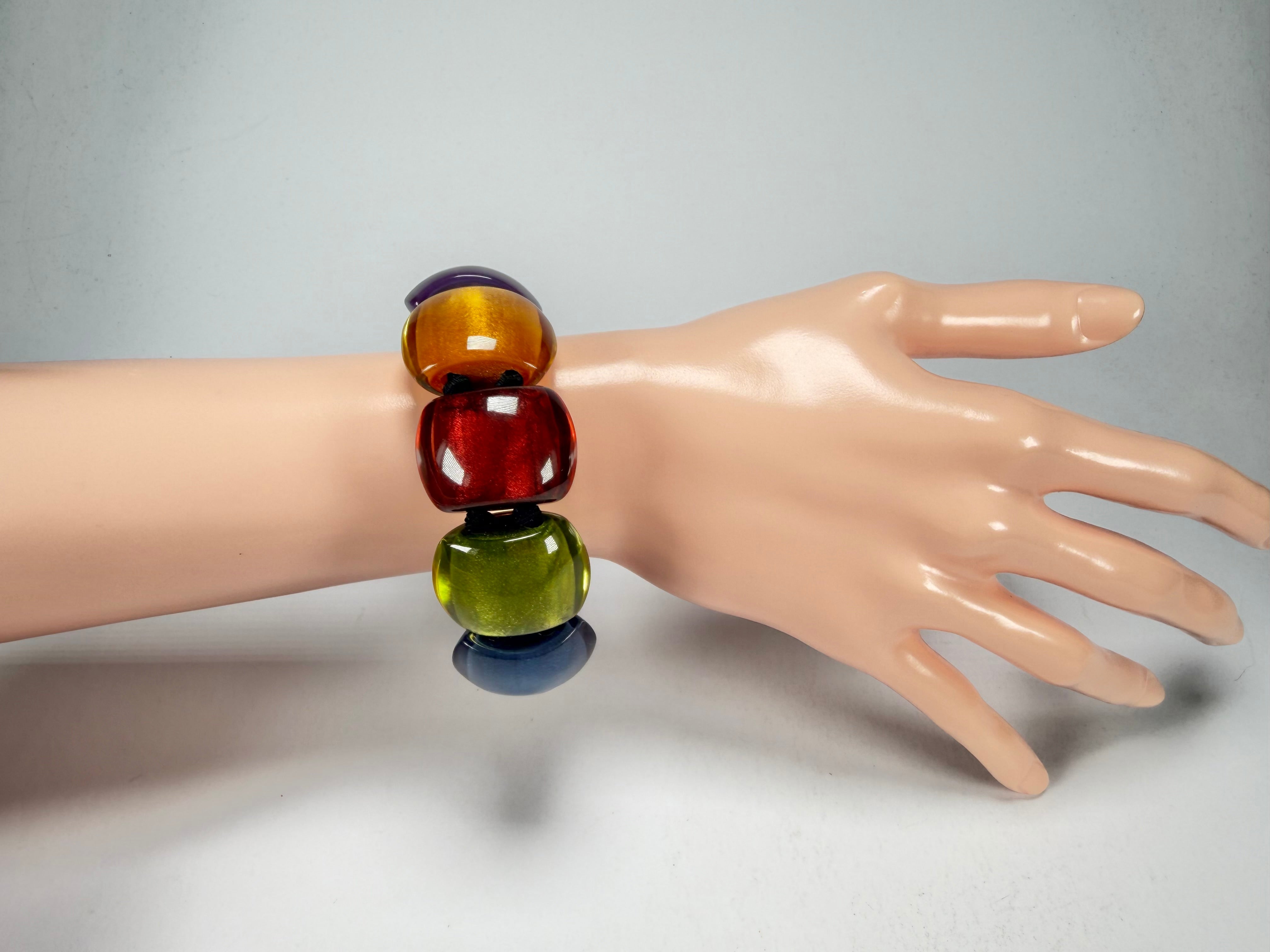 Zsiska - Bellissima New Spectrum Large 9 Bead Resin Bracelet ( 72403010499Q0L )