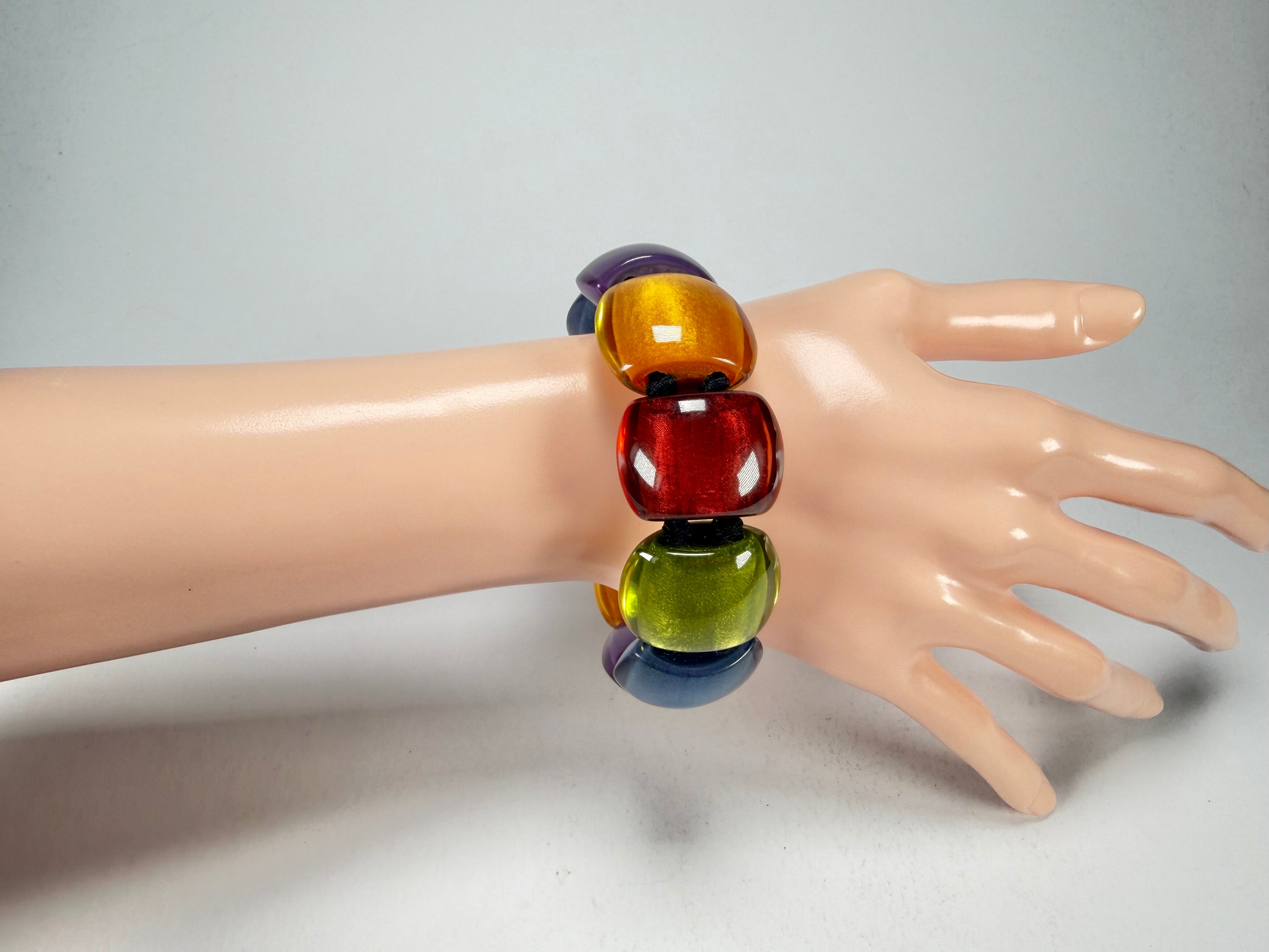 Zsiska - Bellissima New Spectrum Large 9 Bead Resin Bracelet ( 72403010499Q0L )