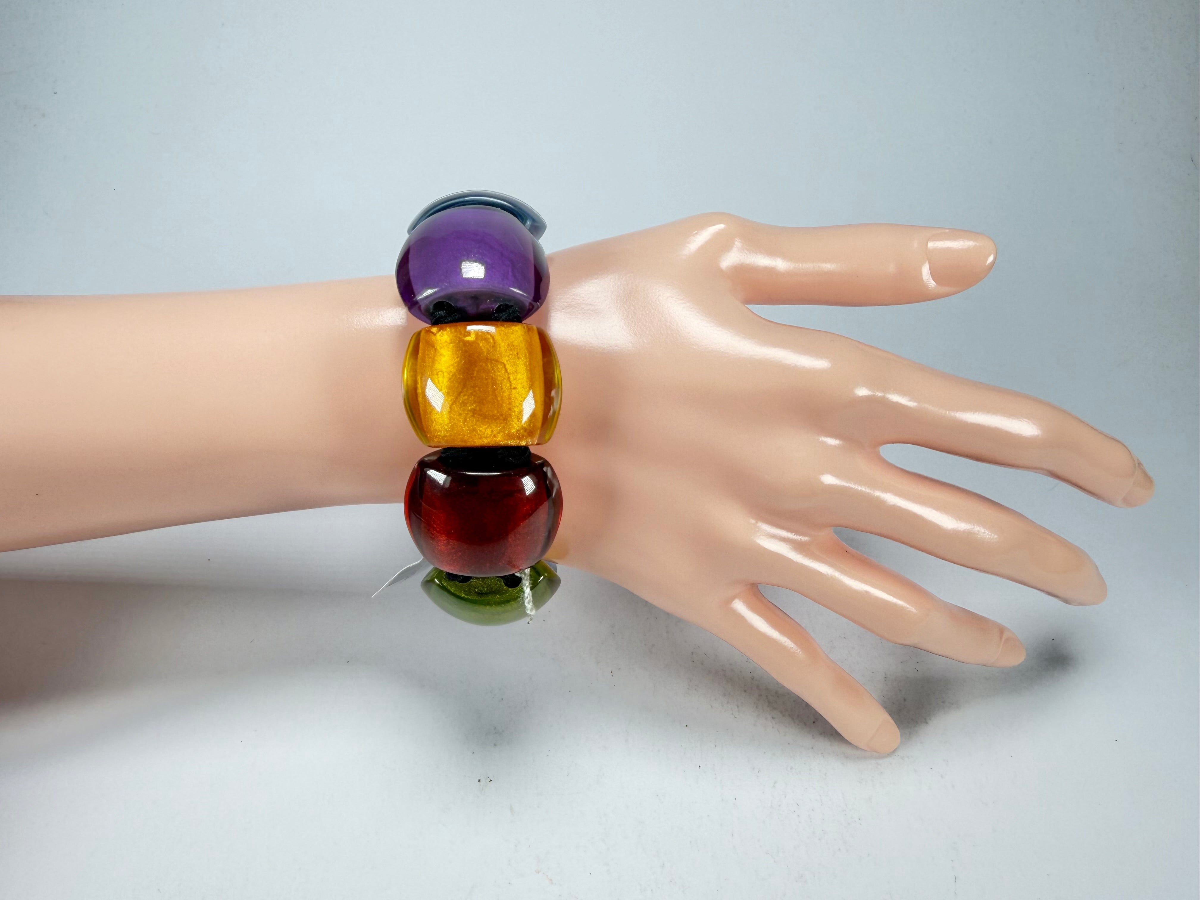 Zsiska - Bellissima New Spectrum Large 9 Bead Resin Bracelet ( 72403010499Q0L )