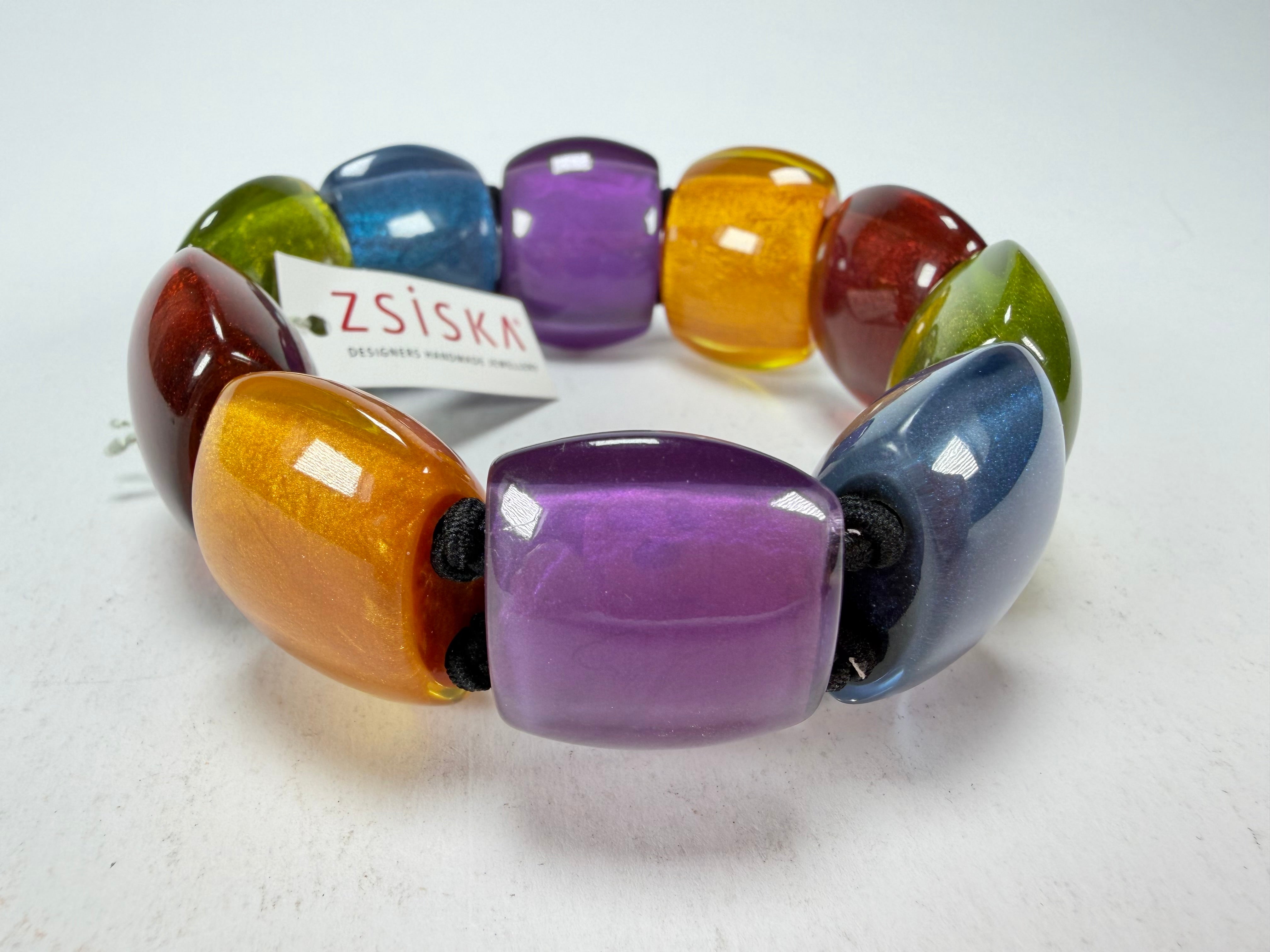 Zsiska - Bellissima New Spectrum Large 9 Bead Resin Bracelet ( 72403010499Q0L )