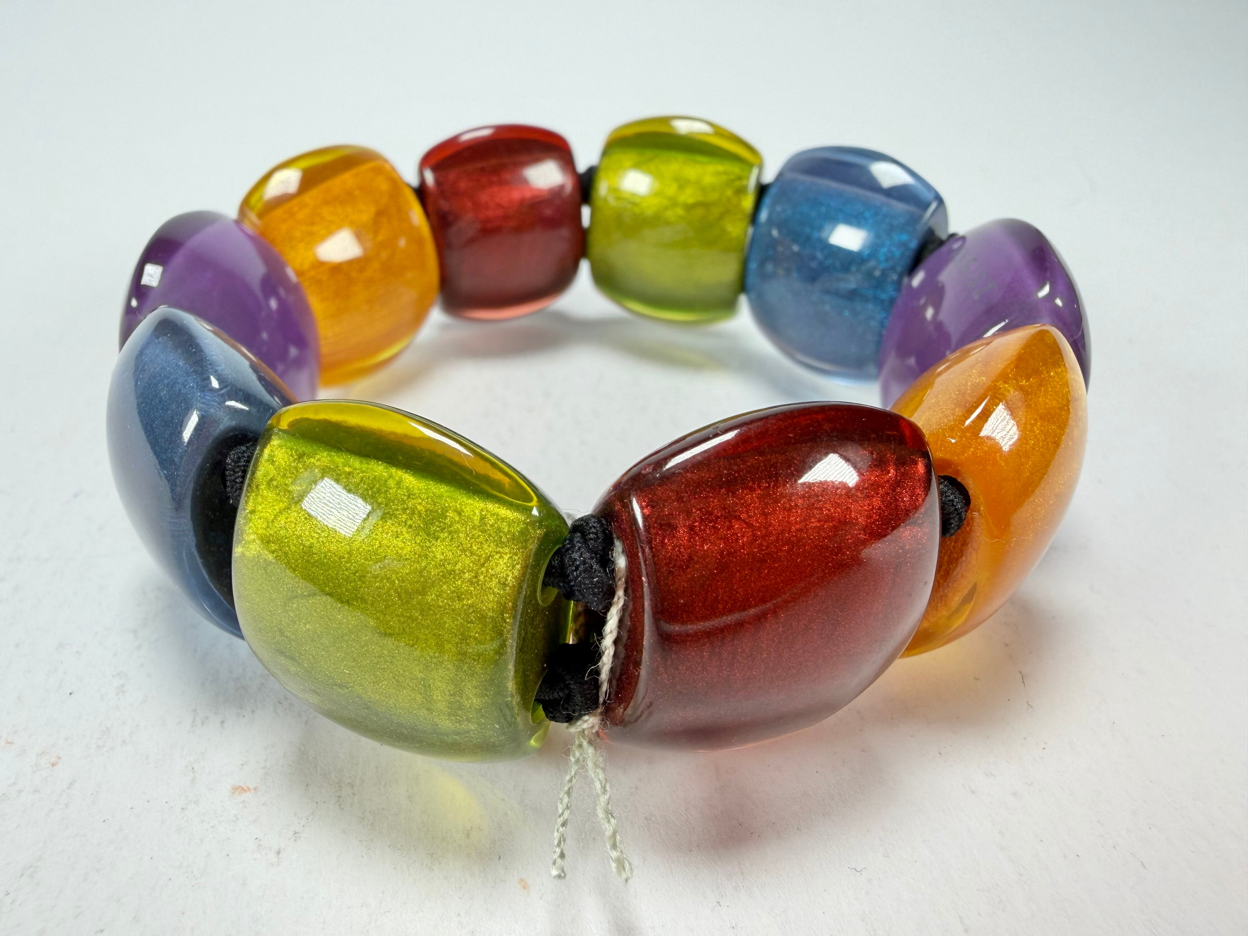 Zsiska - Bellissima New Spectrum Large 9 Bead Resin Bracelet ( 72403010499Q0L )