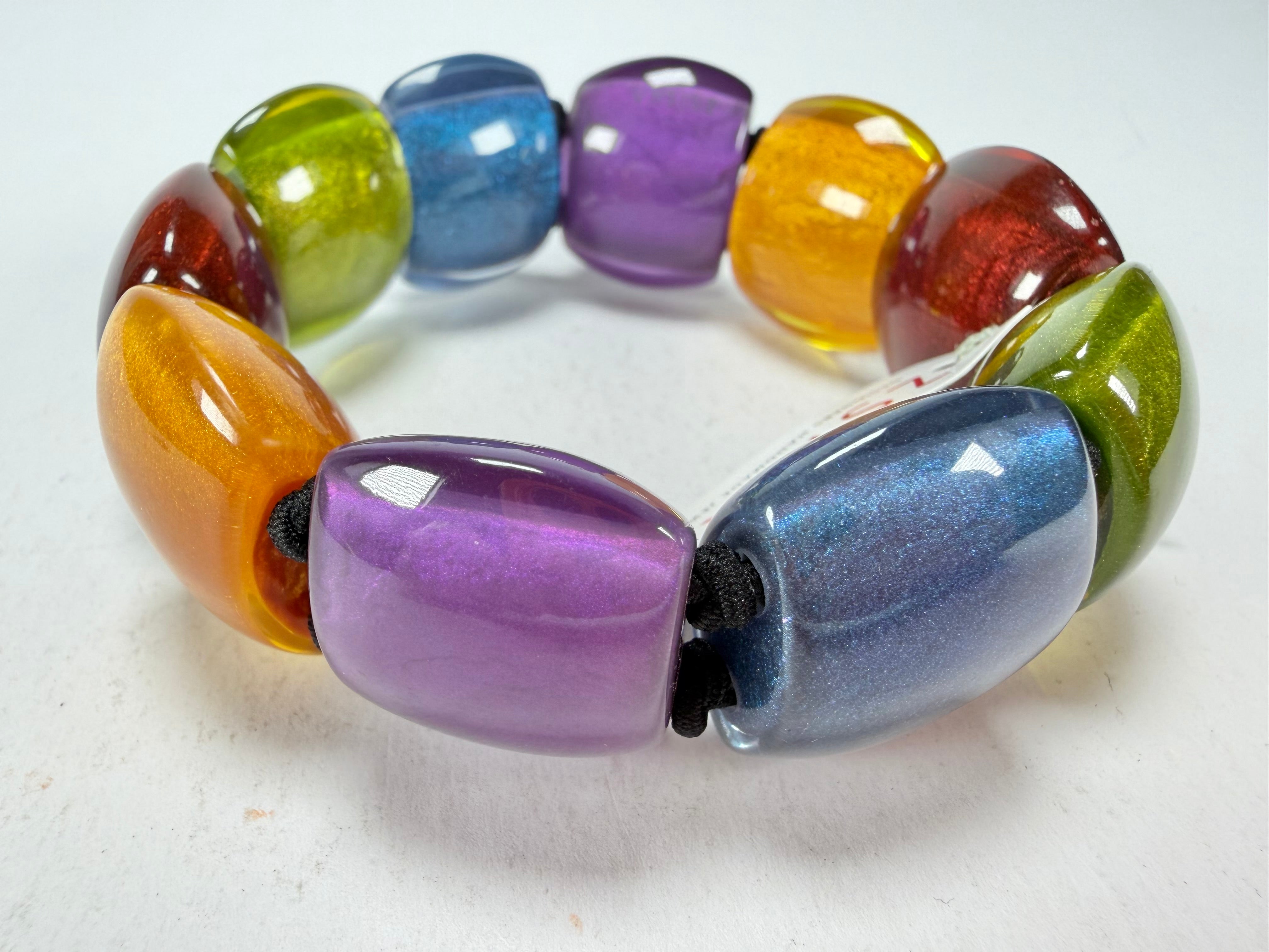 Zsiska - Bellissima New Spectrum Large 9 Bead Resin Bracelet ( 72403010499Q0L )