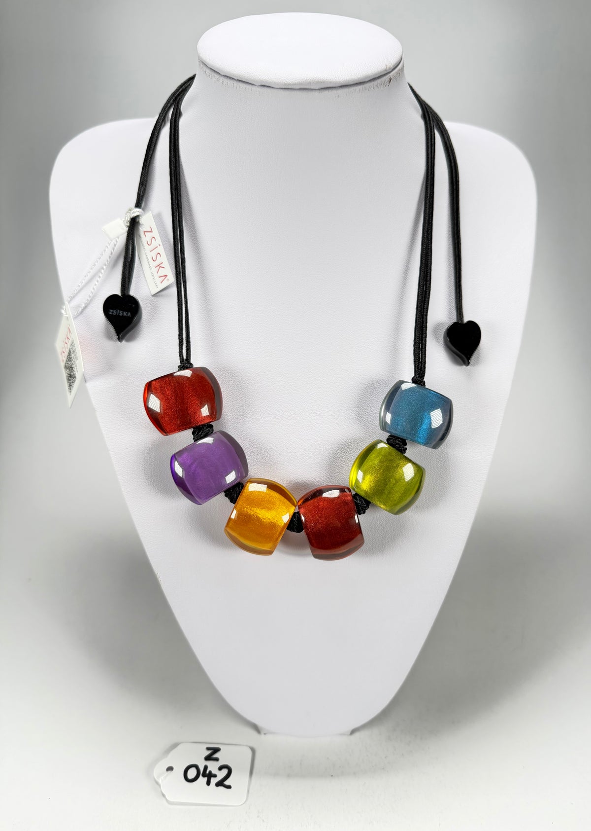 Zsiska - Bellissima 6 Bead New Spectrum Resin Necklace ( 72401050499Q06 )