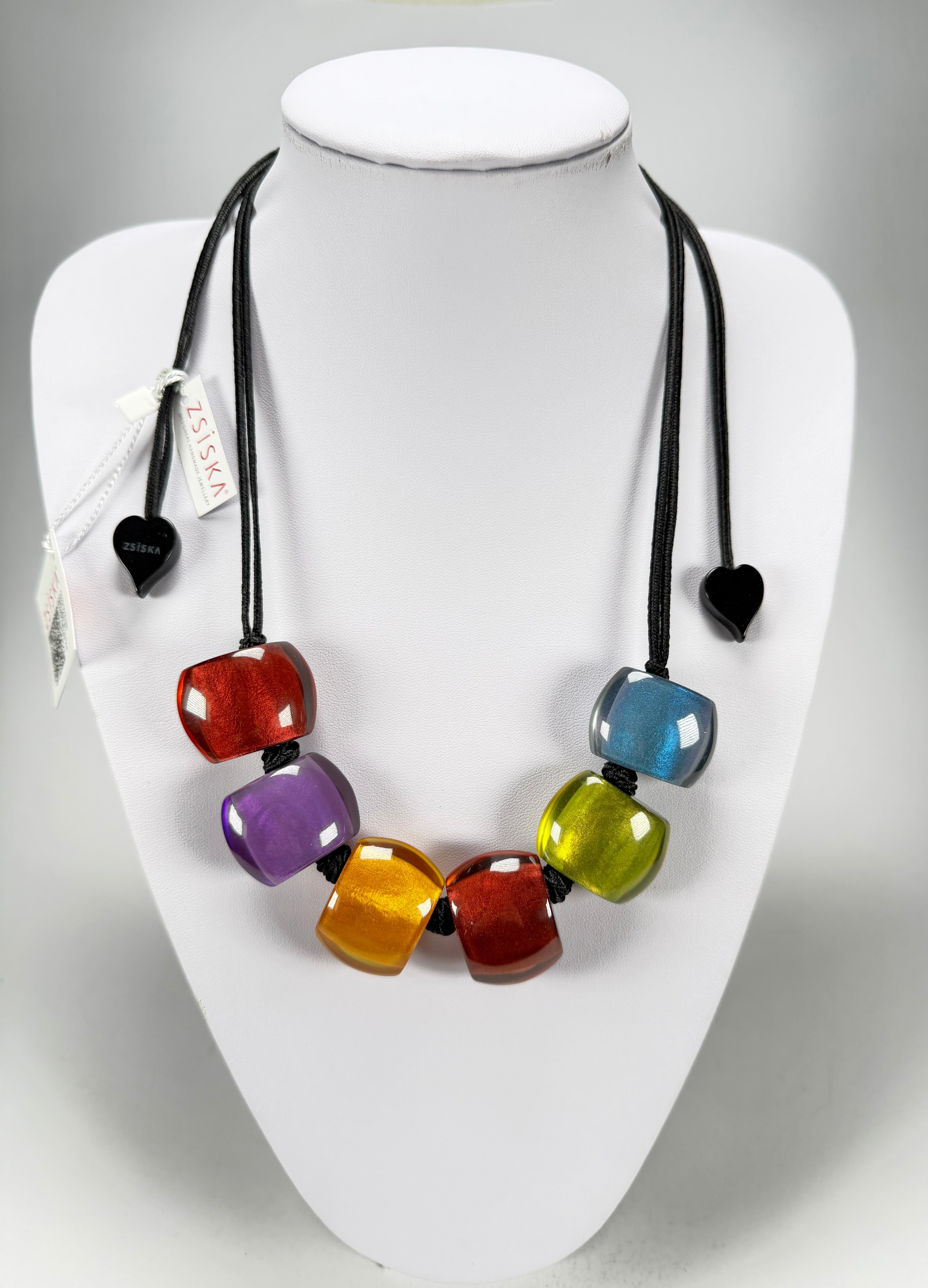 Zsiska - Bellissima 6 Bead New Spectrum Resin Necklace ( 72401050499Q06 )