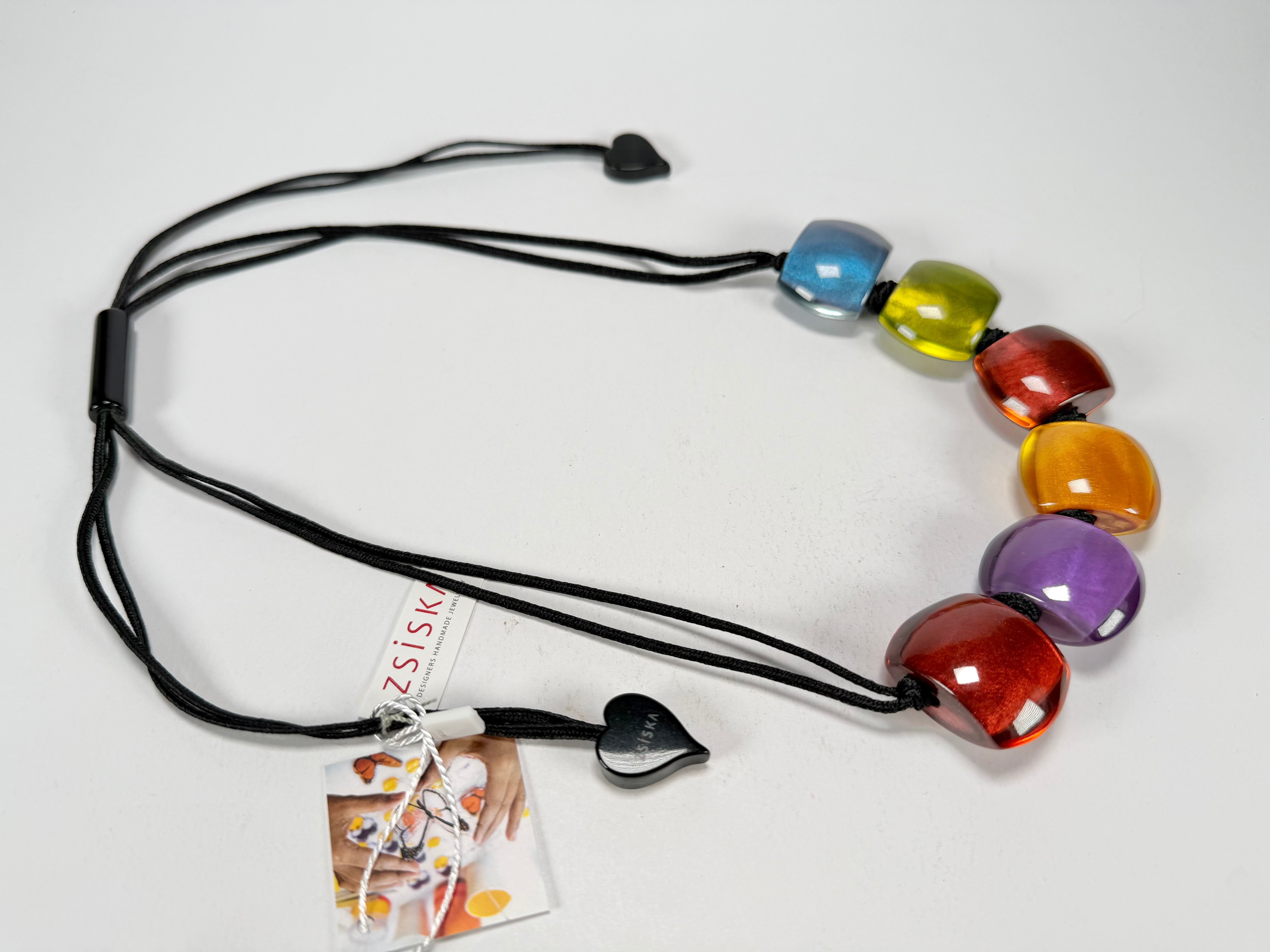 Zsiska - Bellissima 6 Bead New Spectrum Resin Necklace ( 72401050499Q06 )