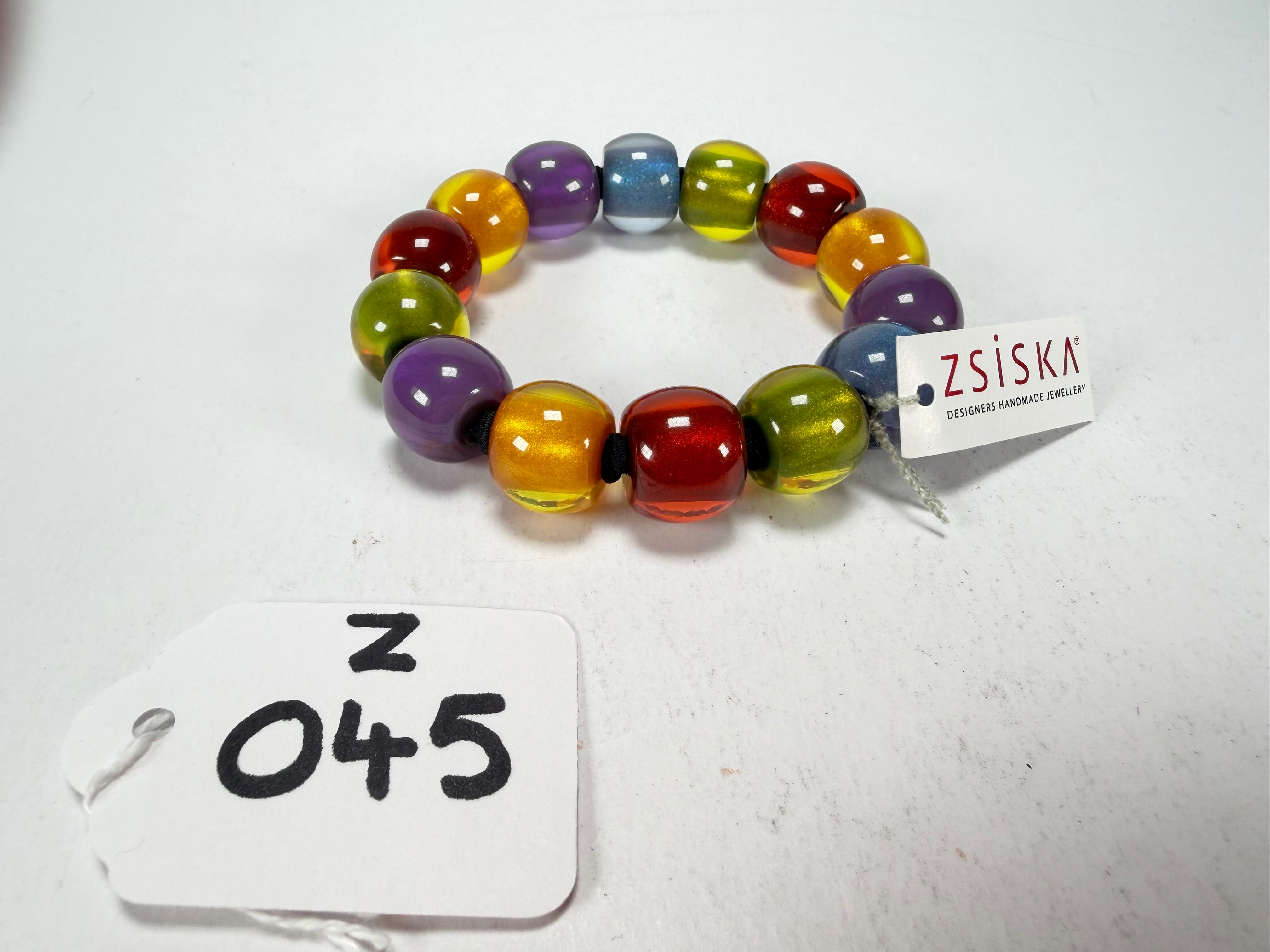 Zsiska - Colourful Beads New Spectrum 14 Small Bead Resin Bracelet ( 40103100499Q14-L )