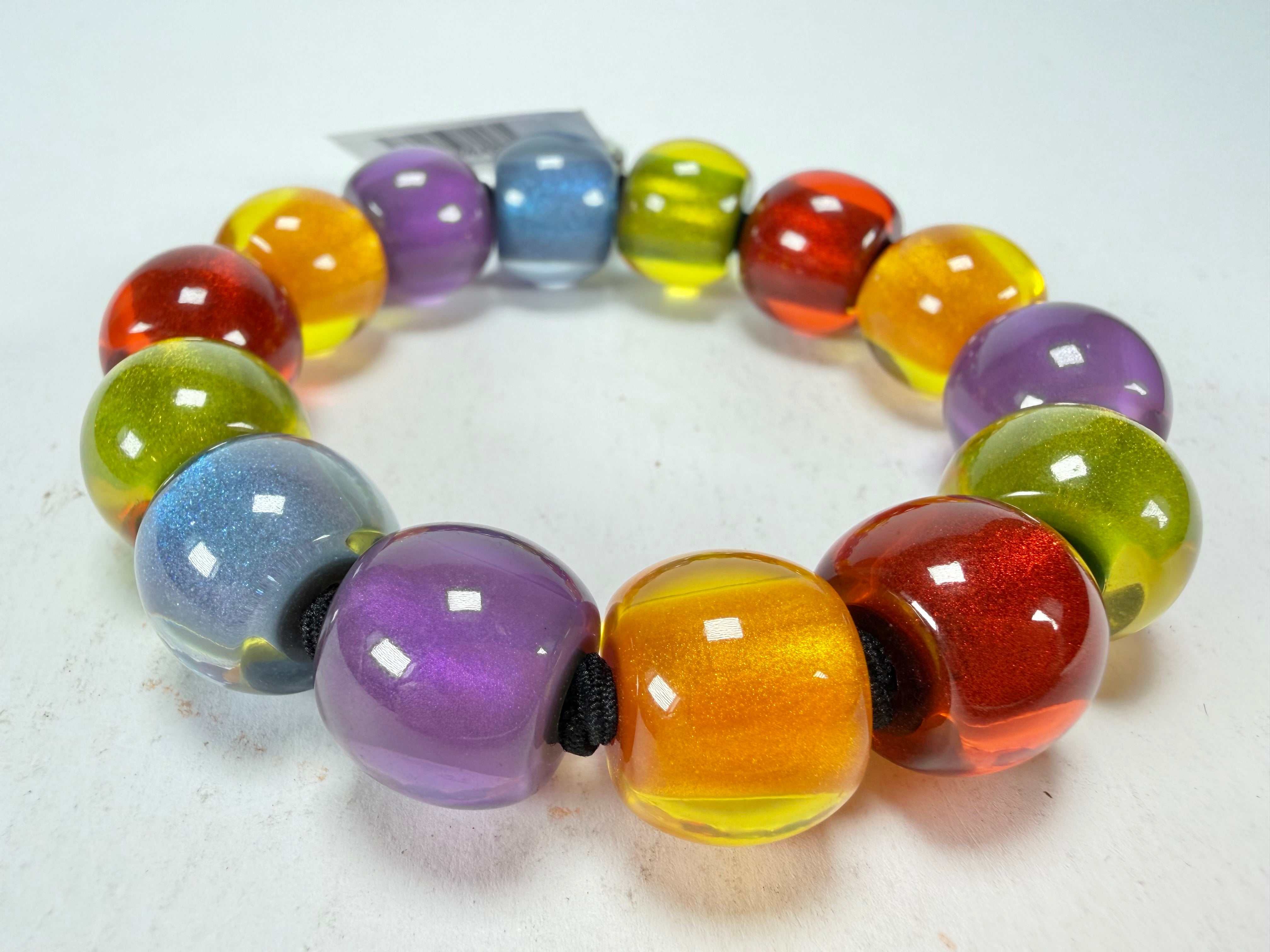 Zsiska - Colourful Beads New Spectrum 14 Small Bead Resin Bracelet ( 40103100499Q14-L )