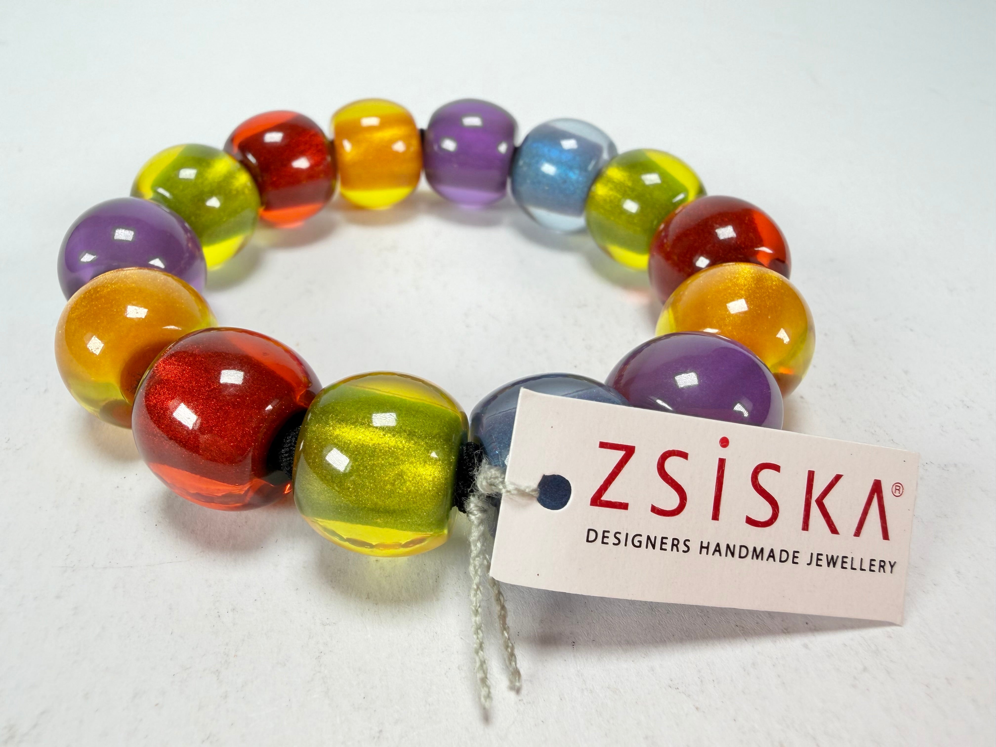 Zsiska - Colourful Beads New Spectrum 14 Small Bead Resin Bracelet ( 40103100499Q14-L )