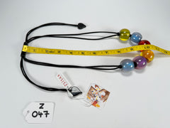 Zsiska - Colourful Beads 6 Bead New Spectrum Resin Necklace ( 40101200499Q06 )